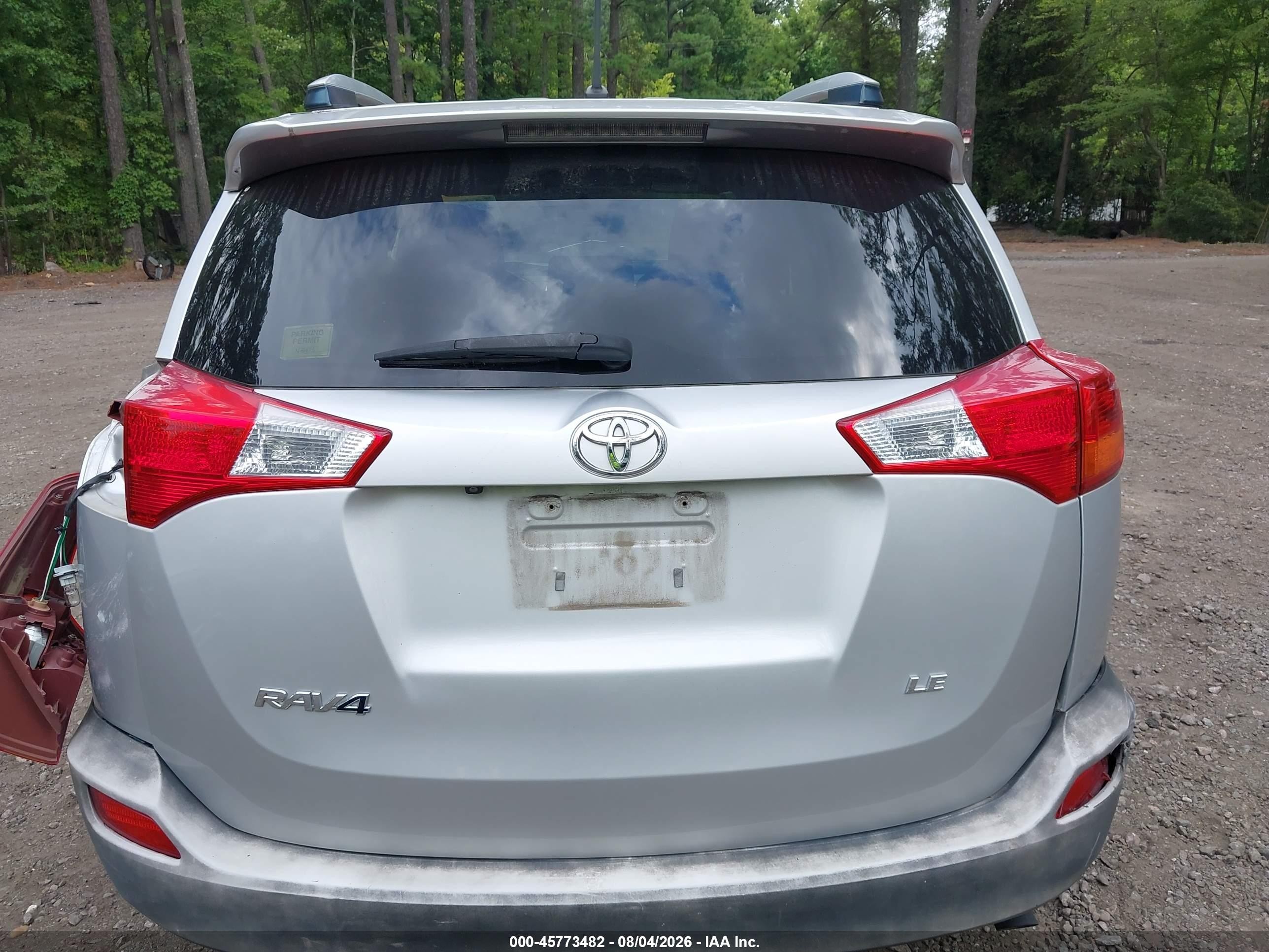 2013 Toyota Rav4 Le Silver vin: JTMZFREV9DD011253