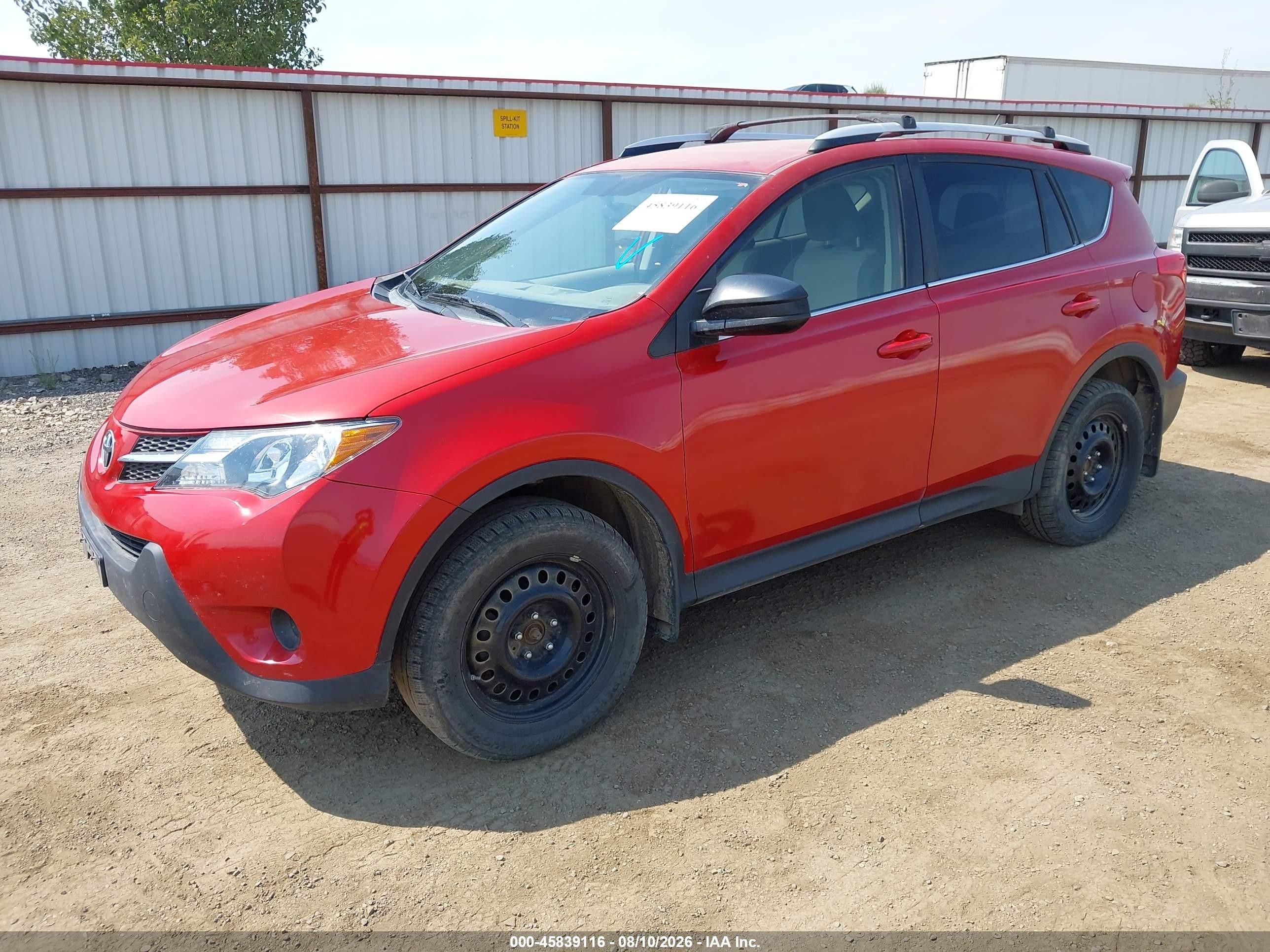 2013 Toyota Rav4 Le Red vin: JTMZFREV9DD025122