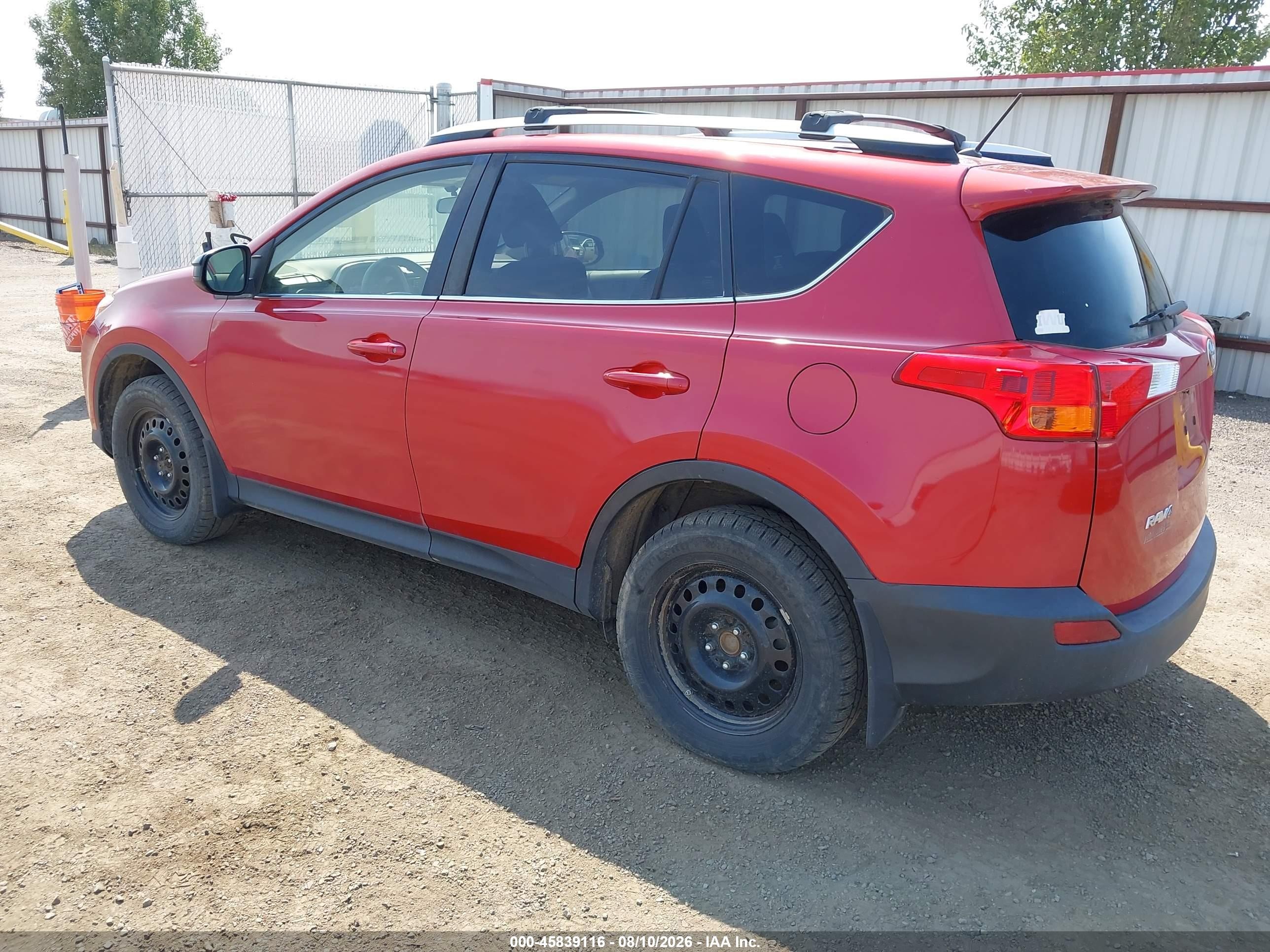 2013 Toyota Rav4 Le Red vin: JTMZFREV9DD025122