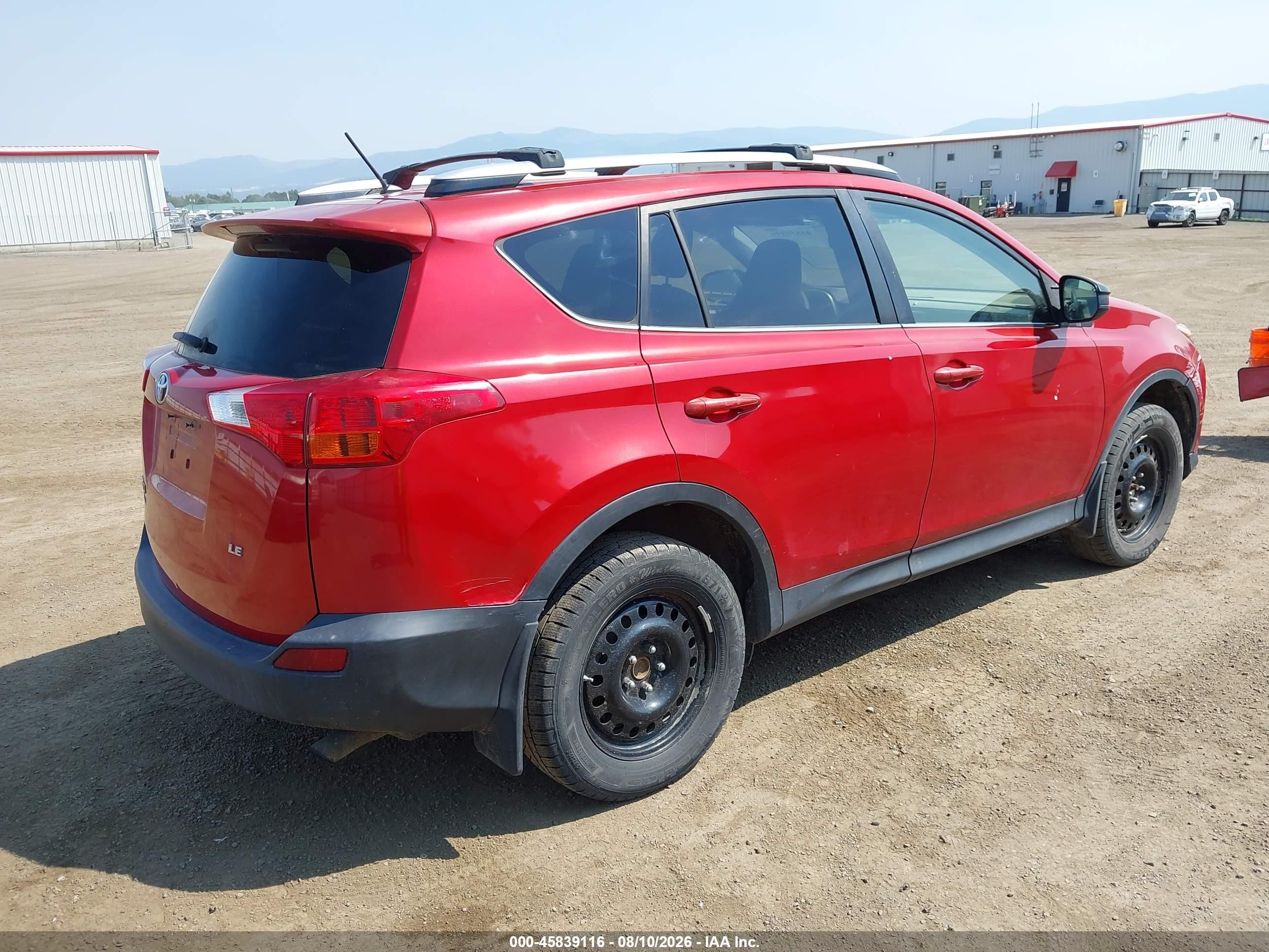 2013 Toyota Rav4 Le Red vin: JTMZFREV9DD025122