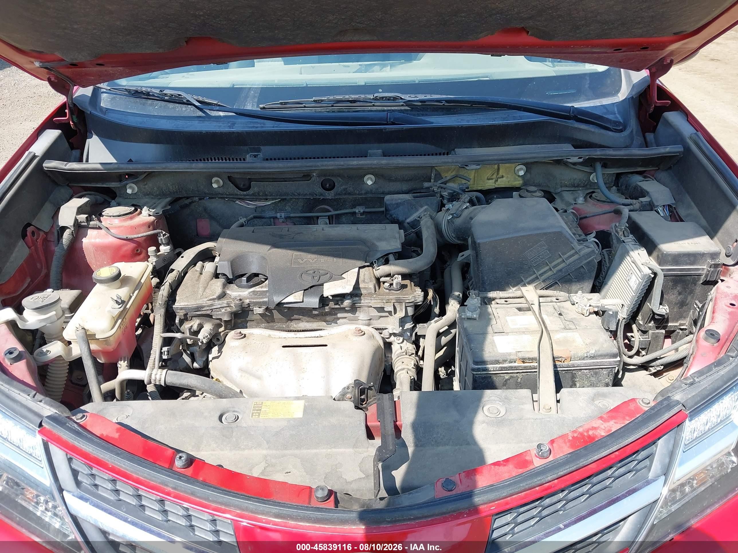 2013 Toyota Rav4 Le Red vin: JTMZFREV9DD025122