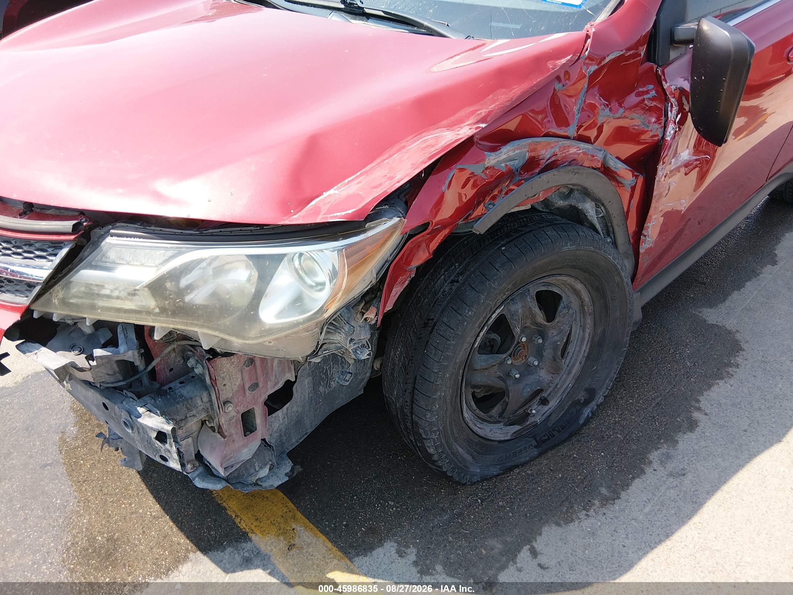 2014 Toyota Rav4 Le Red vin: JTMZFREV9EJ017752