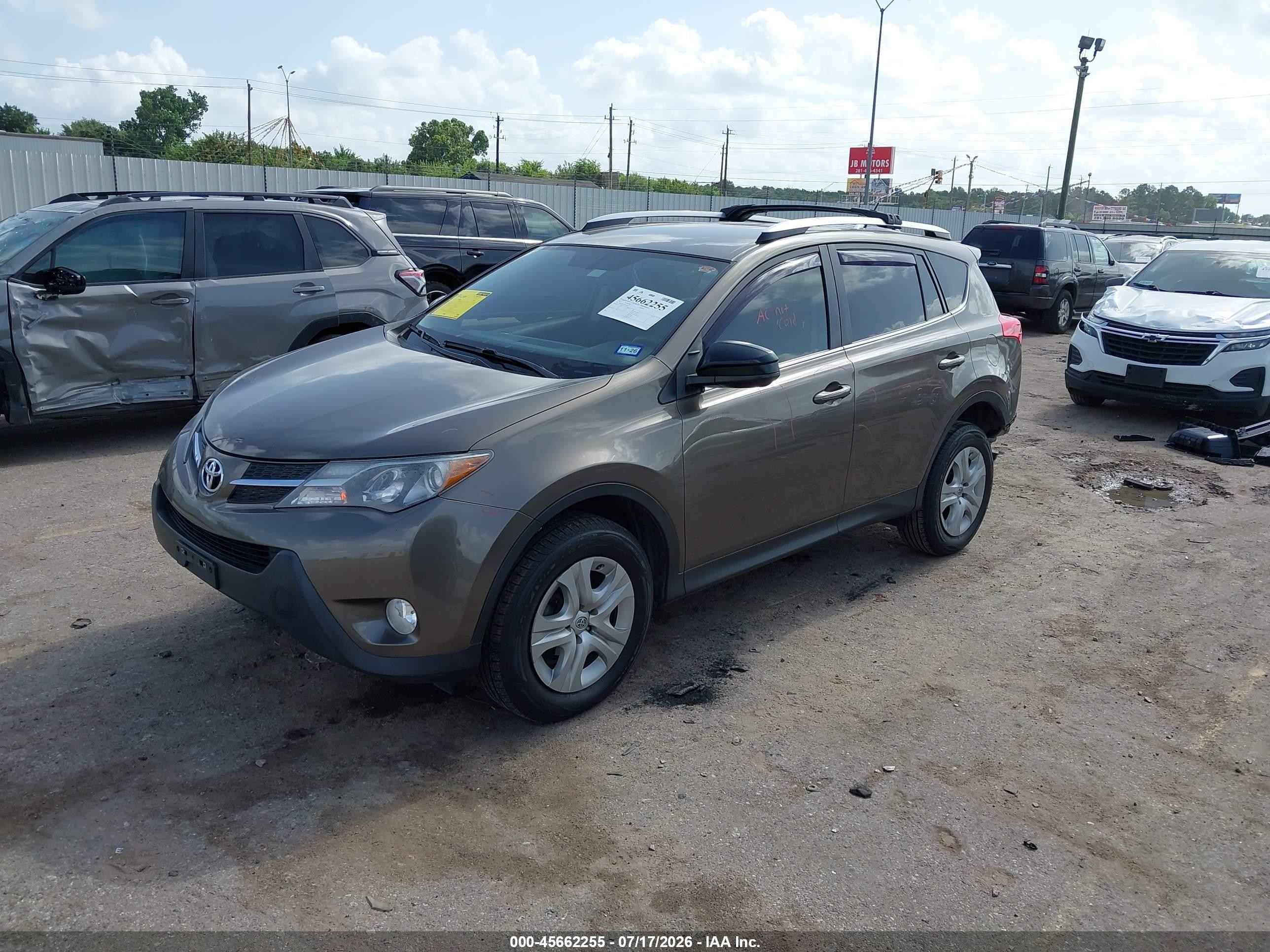 2015 Toyota Rav4 Le Dark Brown vin: JTMZFREV9FD076817