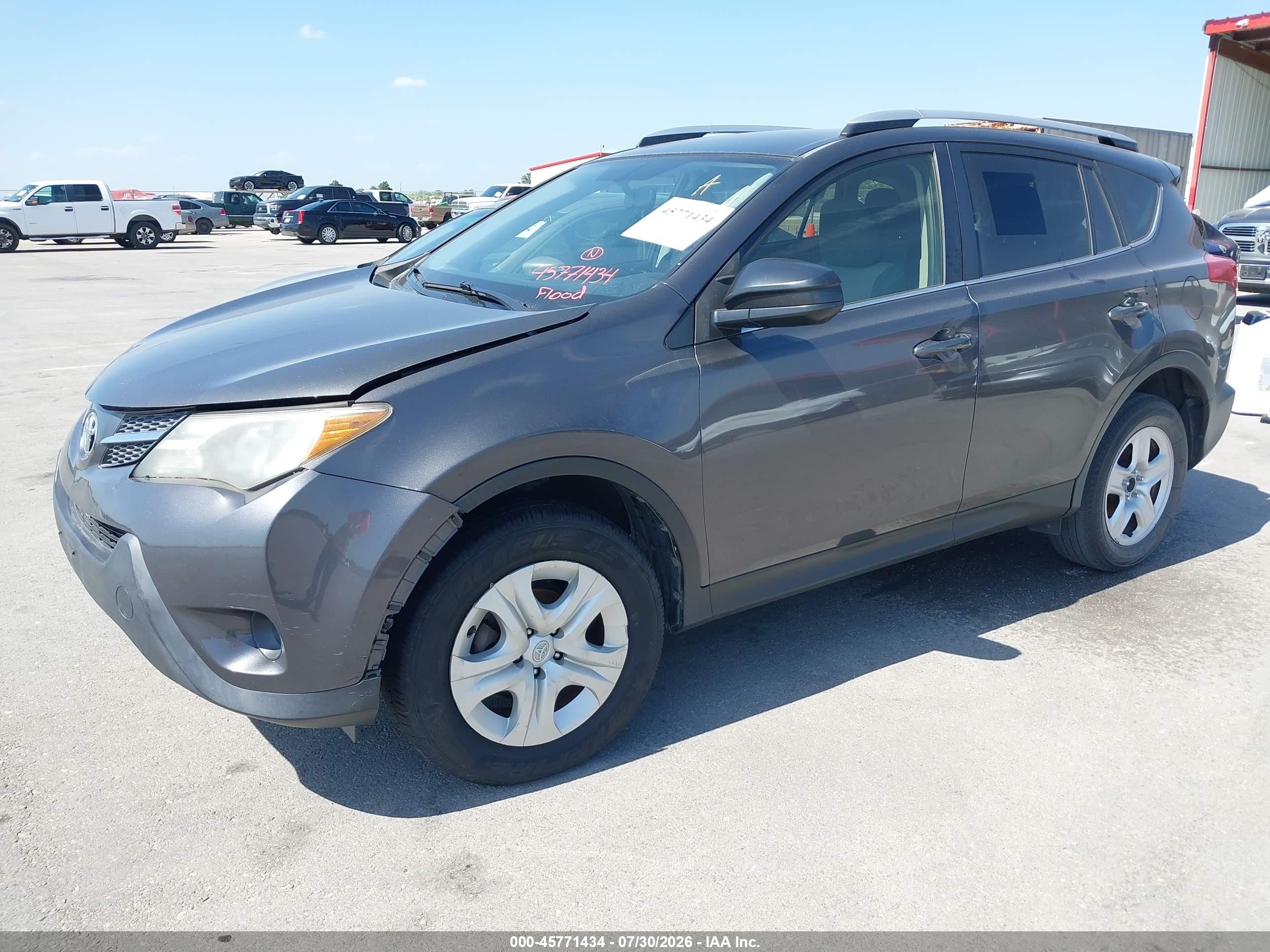 2015 Toyota Rav4 Le Gray vin: JTMZFREV9FJ044676