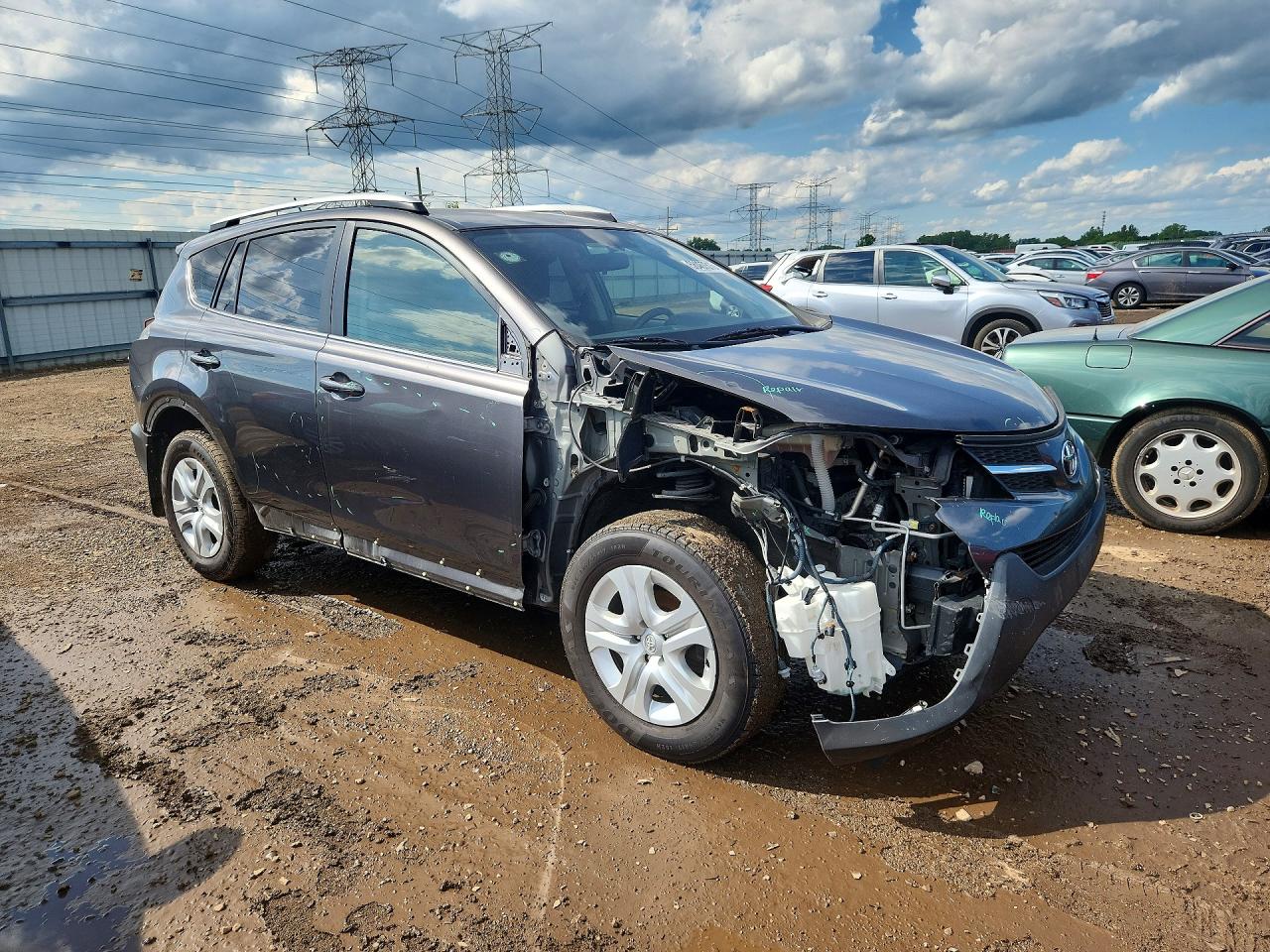 2013 Toyota Rav4 Le Gray vin: JTMZFREVXD5017430