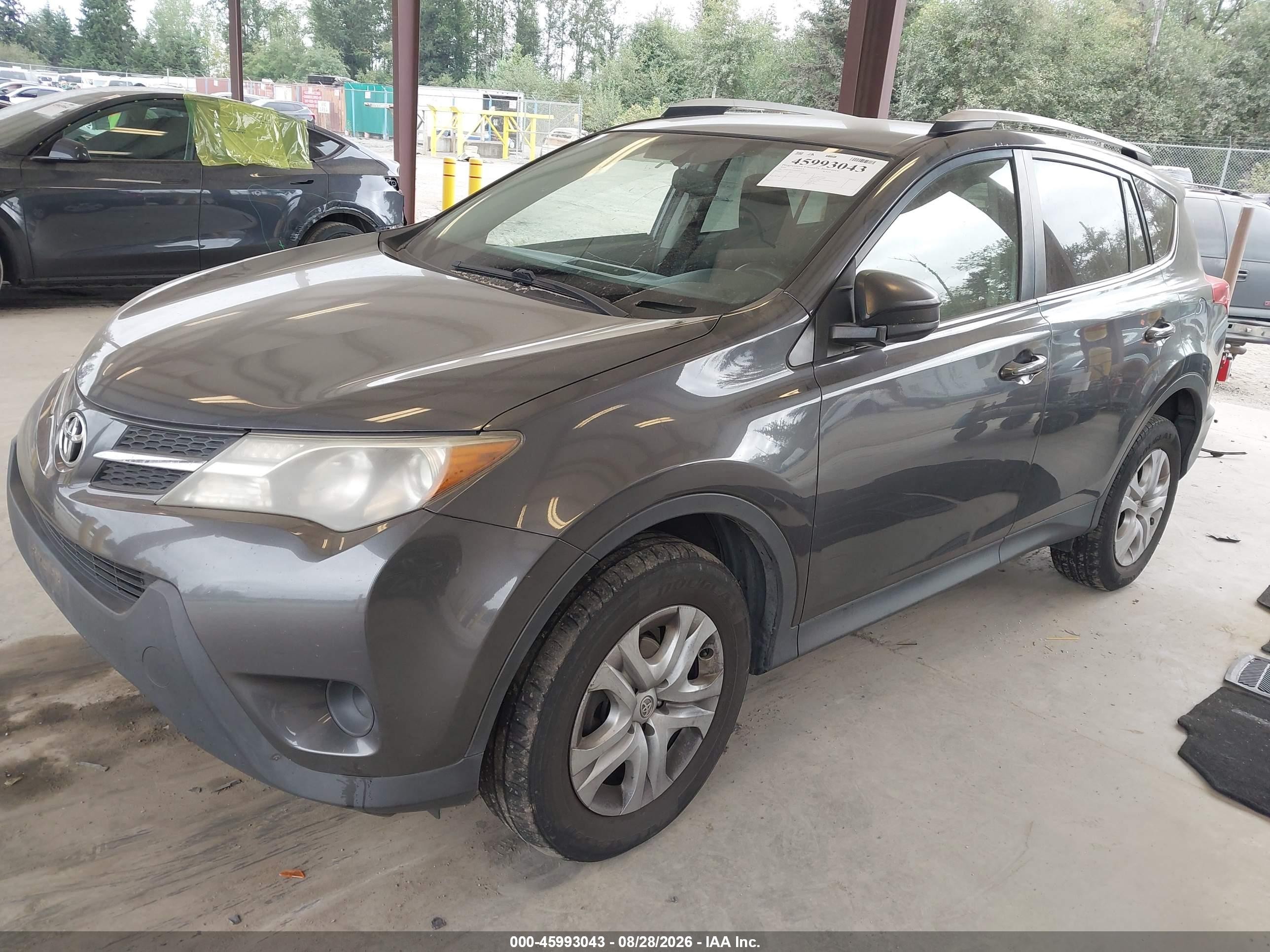 2014 Toyota Rav4 Le Gray vin: JTMZFREVXED033277
