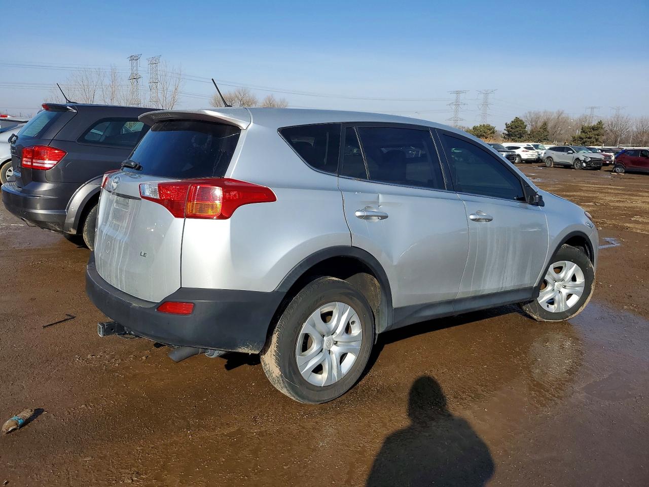 2014 Toyota Rav4 Le Silver vin: JTMZFREVXEJ011880