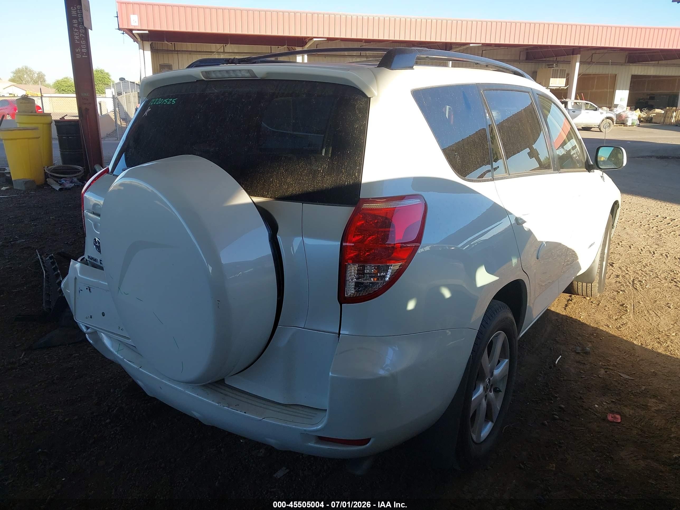 2008 Toyota Rav4 Limited V6 White vin: JTMZK31V085018817