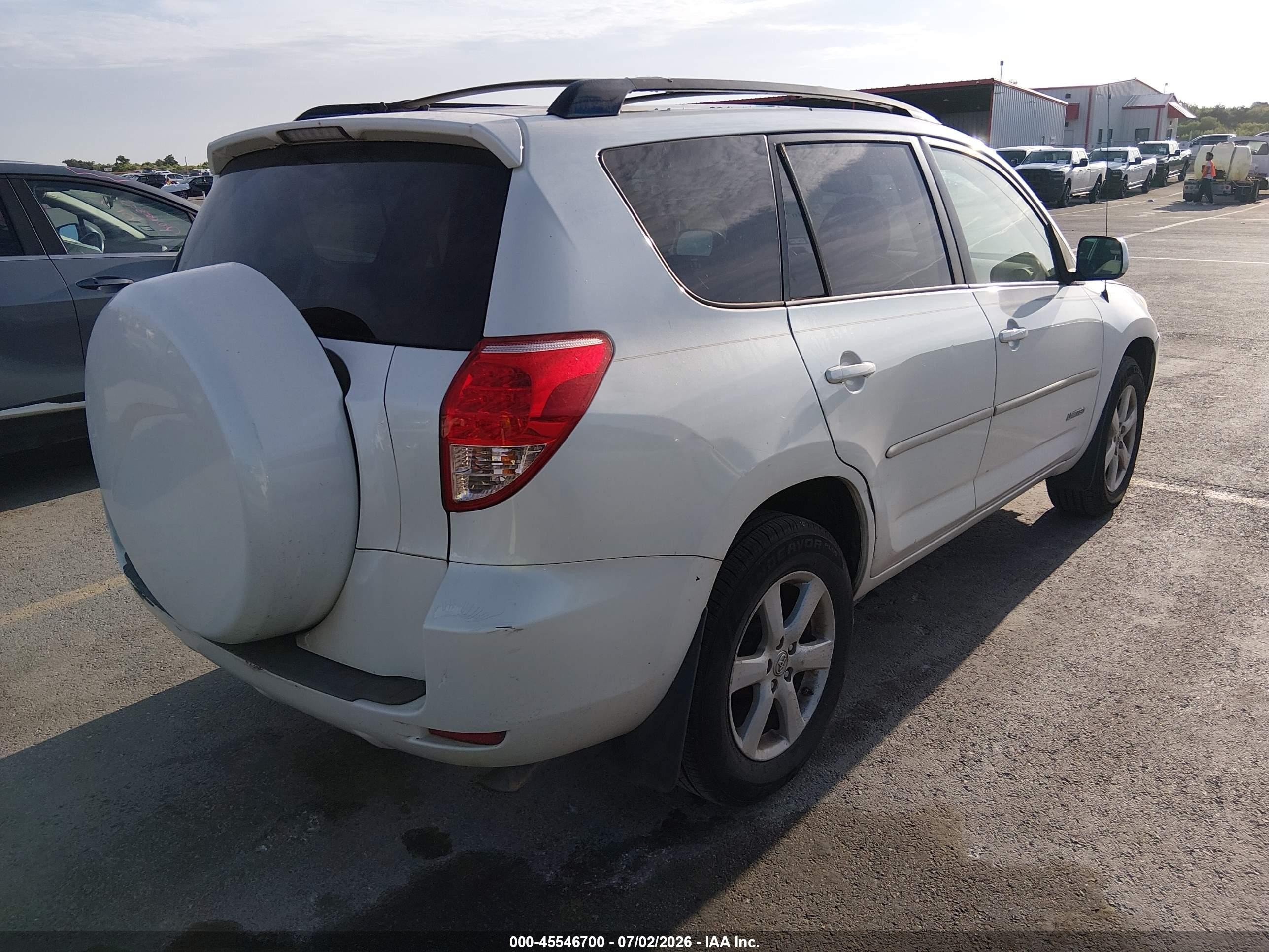 2008 Toyota Rav4 Limited V6 White vin: JTMZK31V085021913