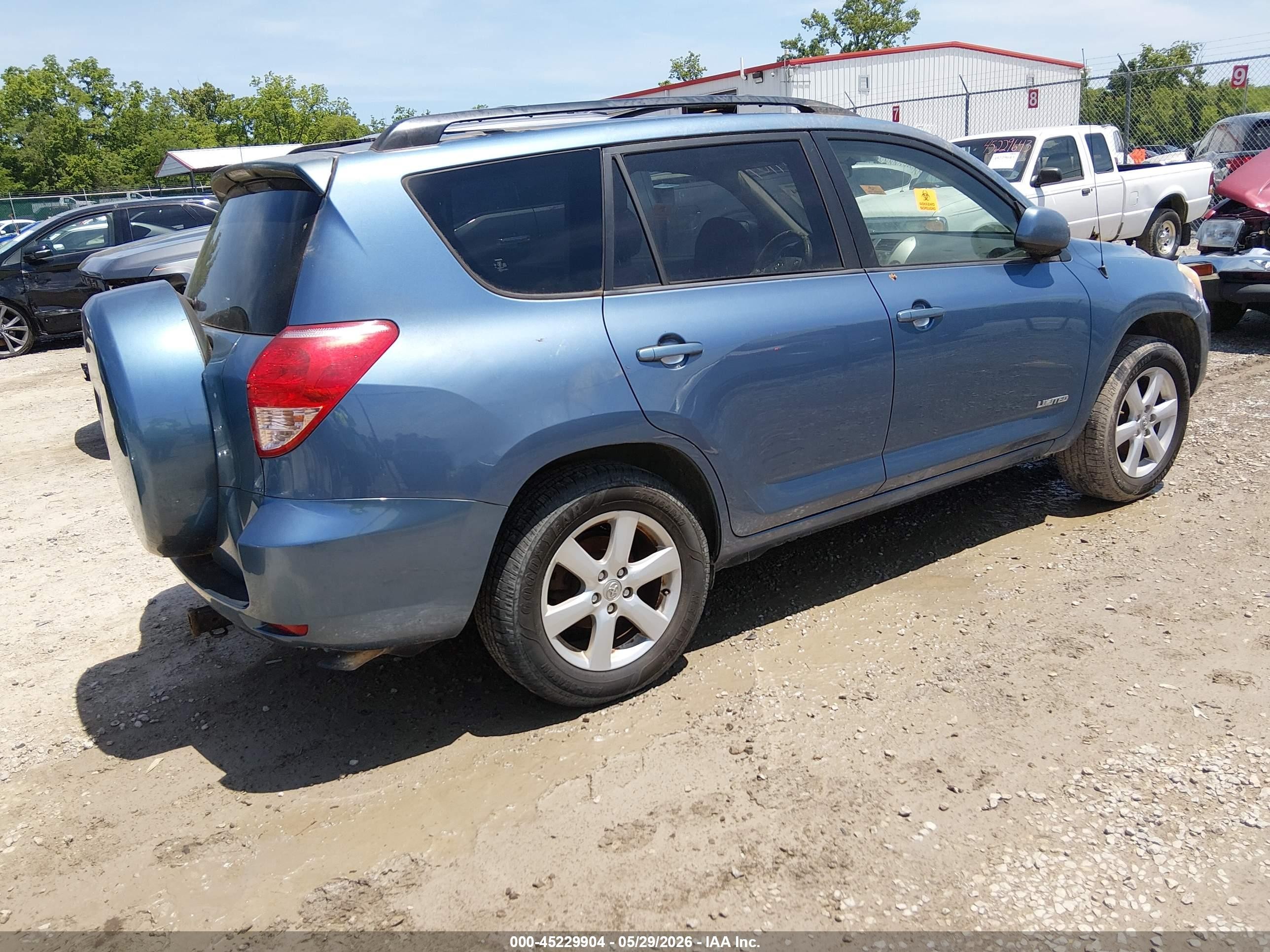2008 Toyota Rav4 Limited V6 Blue vin: JTMZK31V086013174