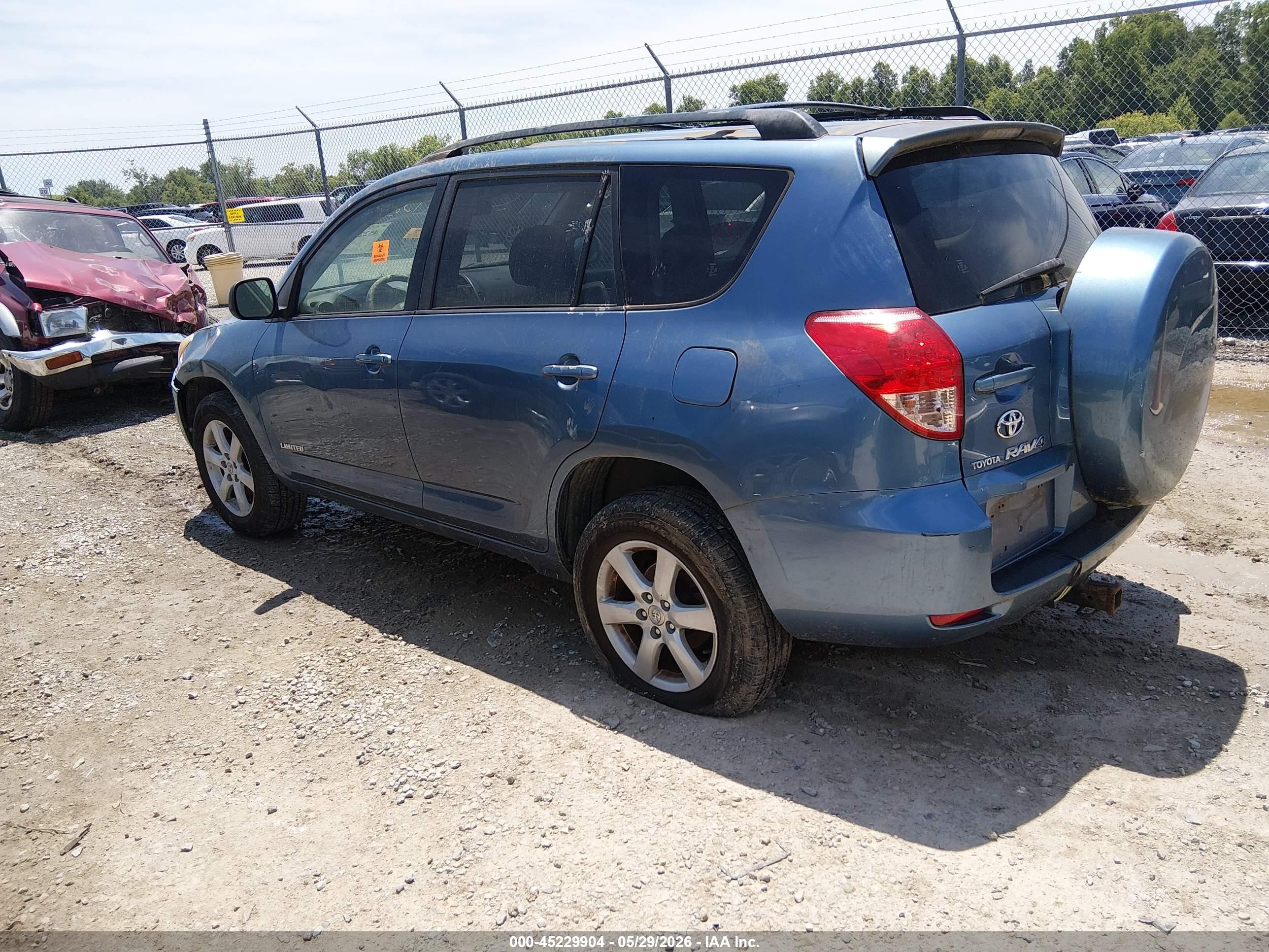 2008 Toyota Rav4 Limited V6 Blue vin: JTMZK31V086013174