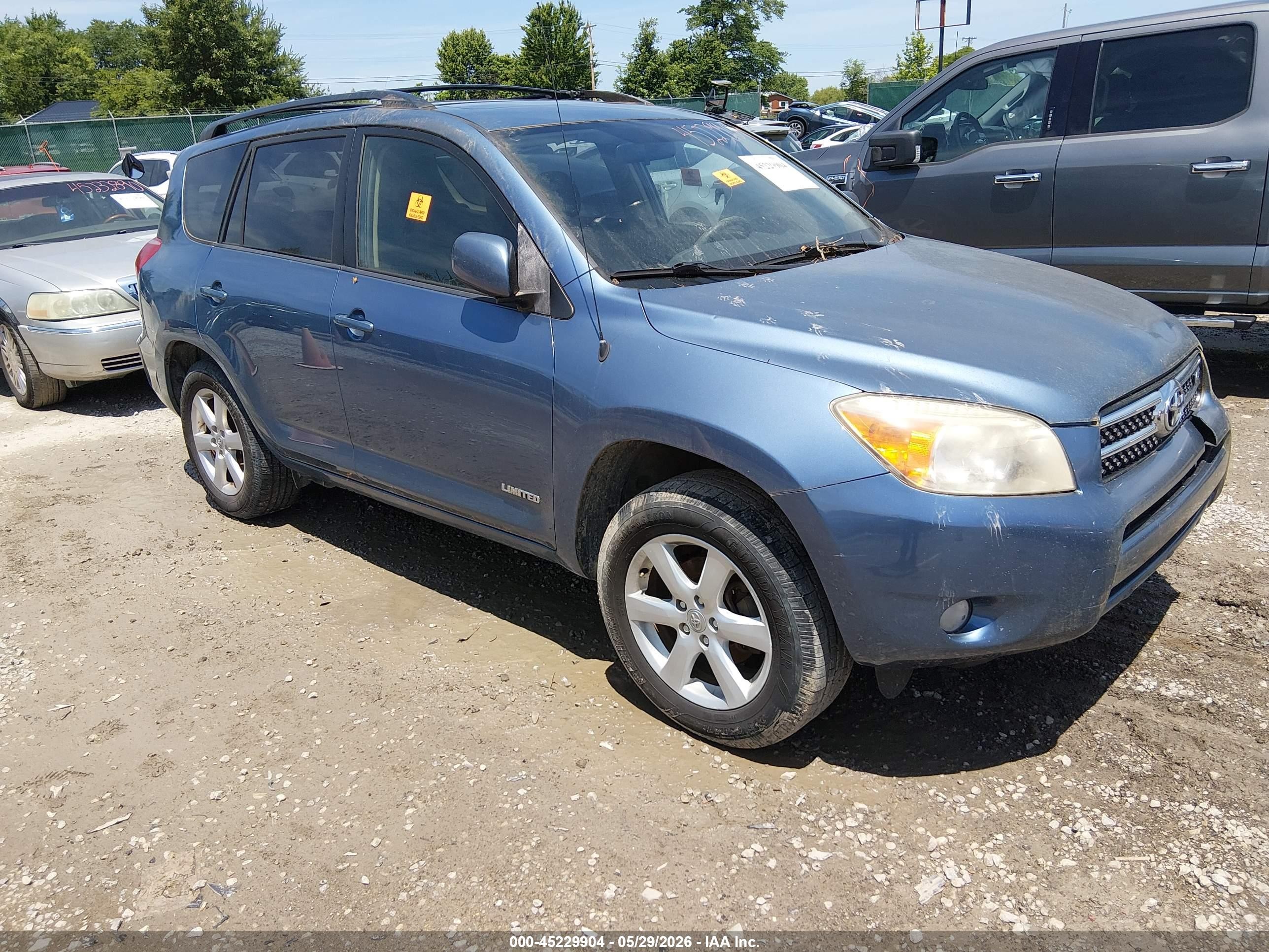 2008 Toyota Rav4 Limited V6 Blue vin: JTMZK31V086013174
