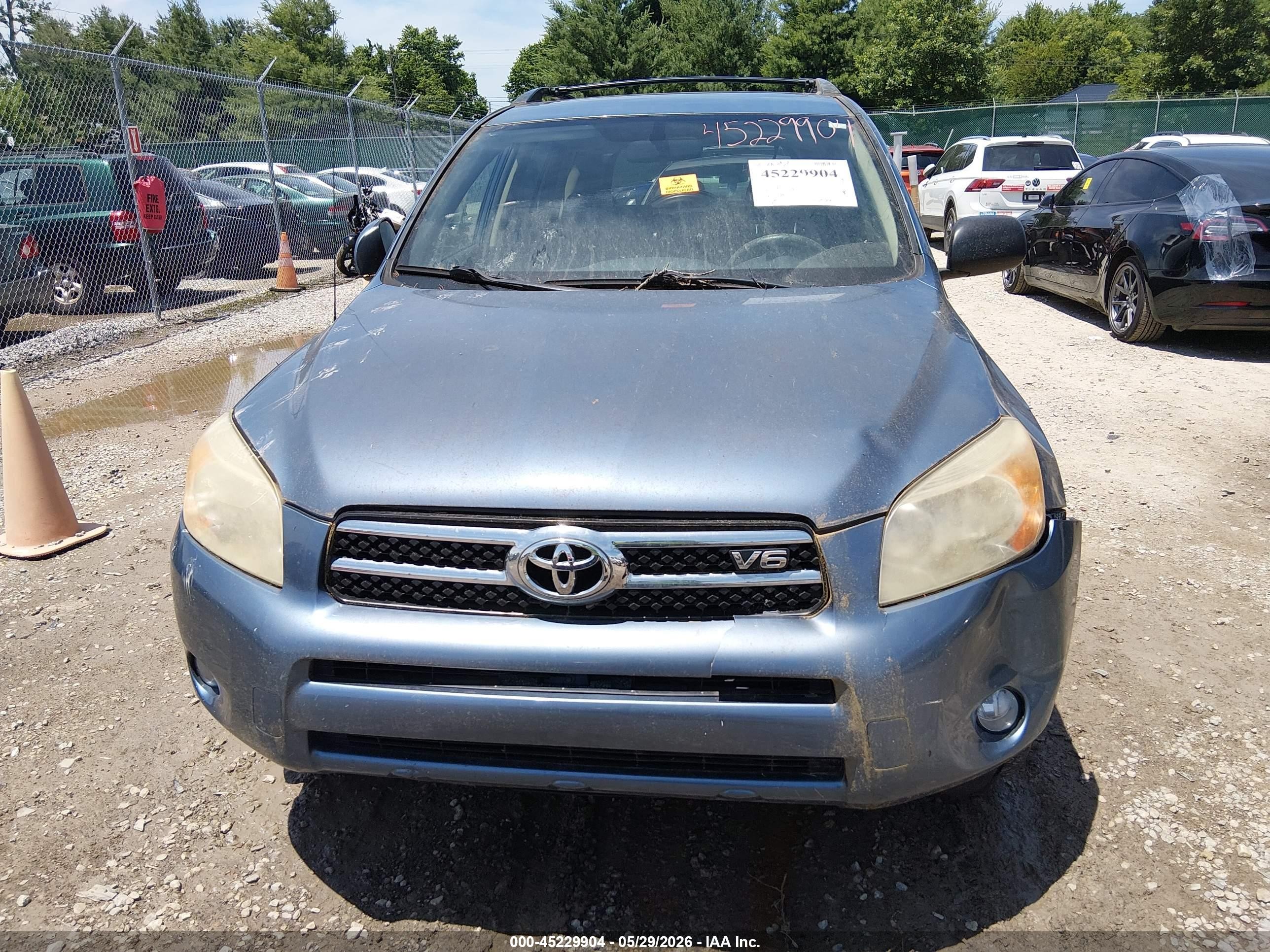 2008 Toyota Rav4 Limited V6 Blue vin: JTMZK31V086013174