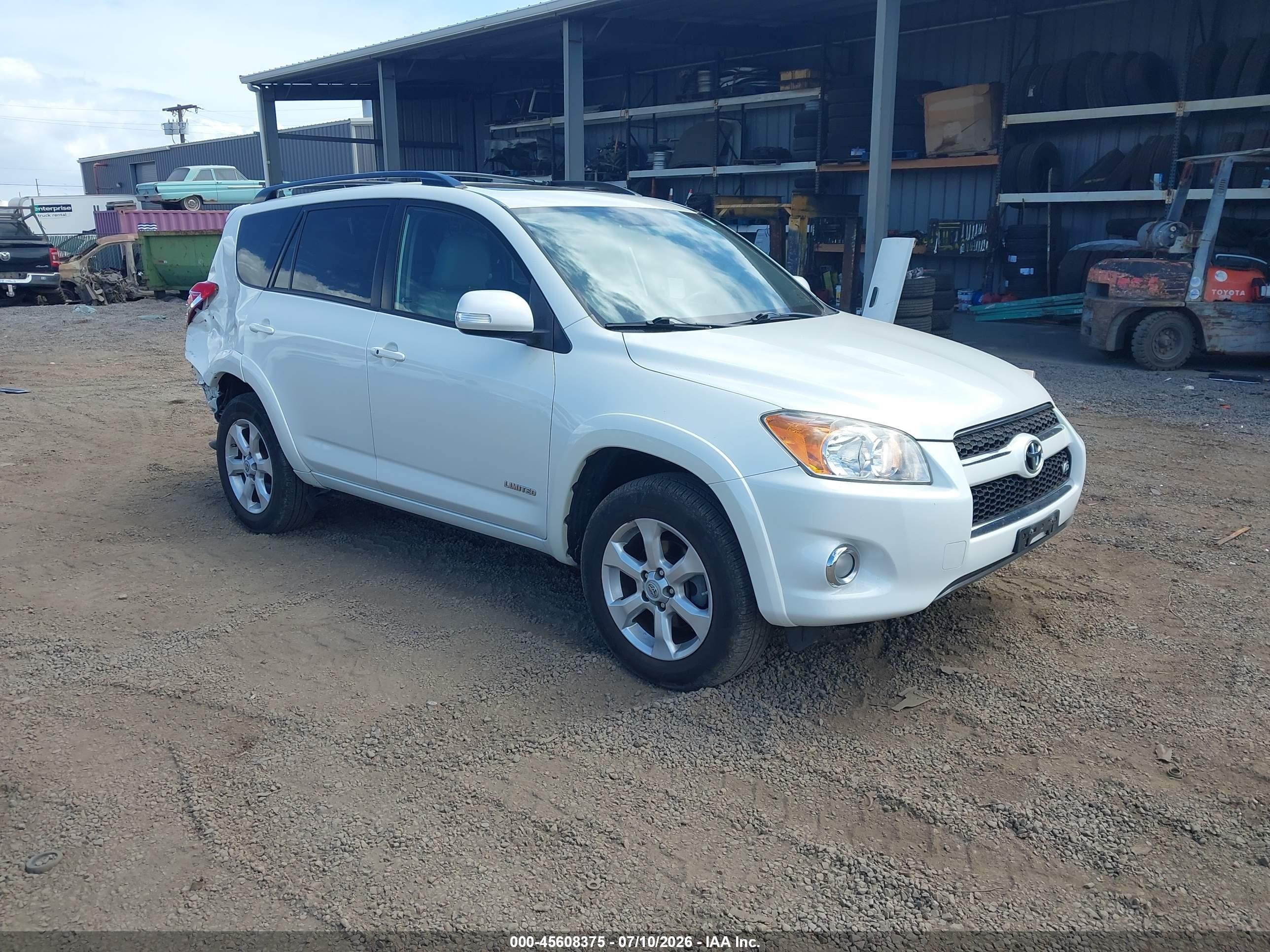 2009 Toyota Rav4 Limited V6 White vin: JTMZK31V095025820