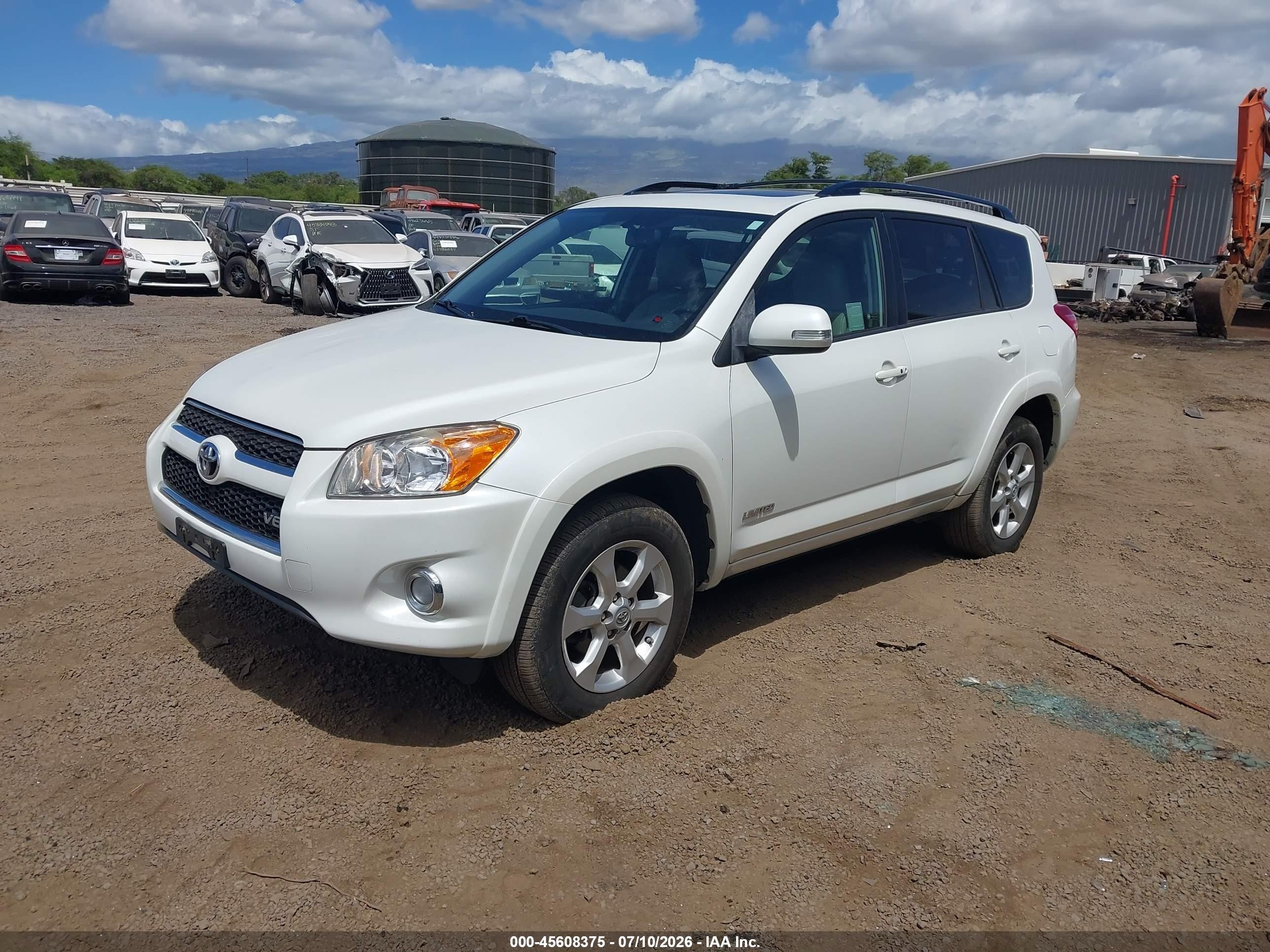 2009 Toyota Rav4 Limited V6 White vin: JTMZK31V095025820