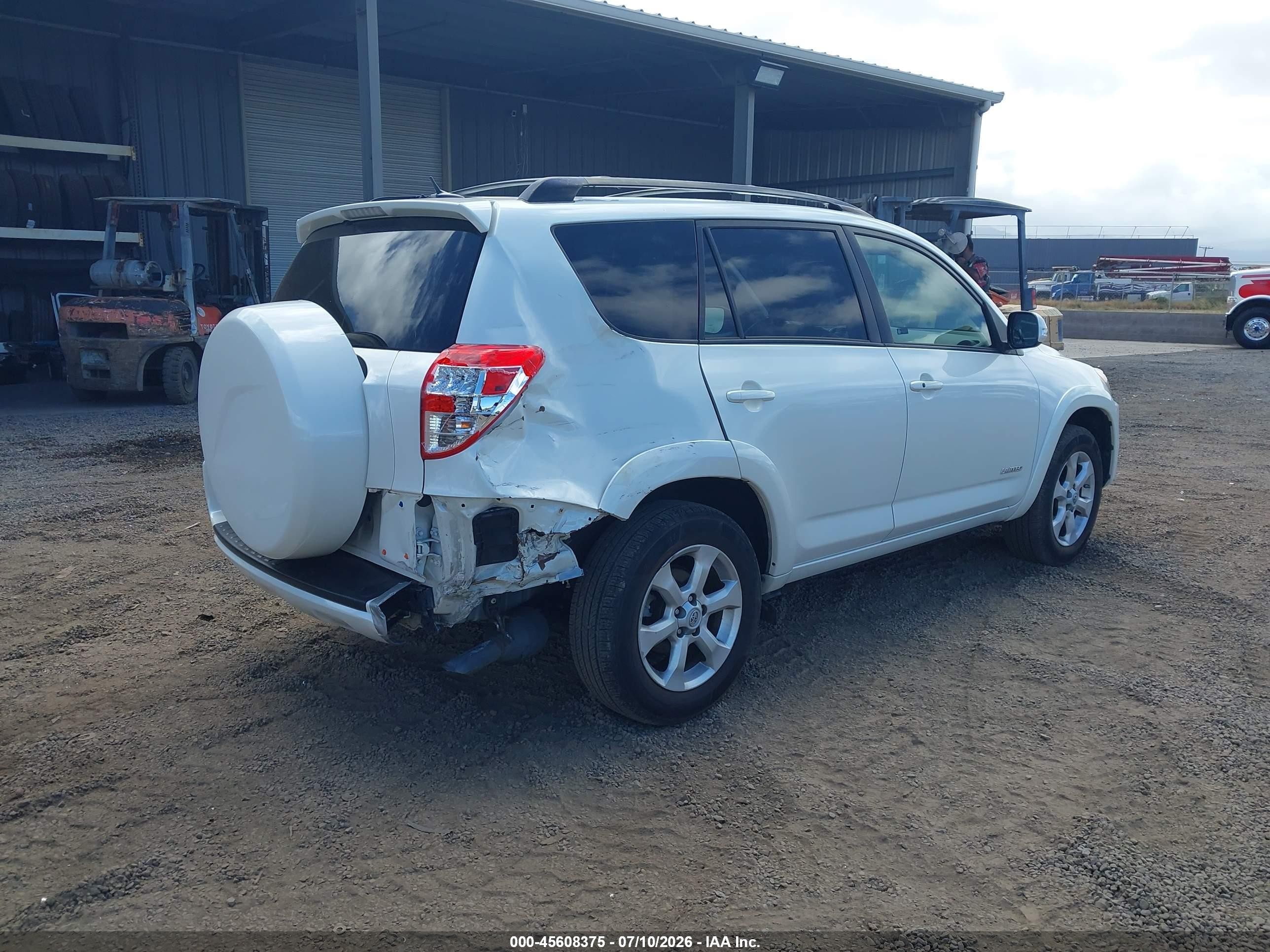 2009 Toyota Rav4 Limited V6 White vin: JTMZK31V095025820