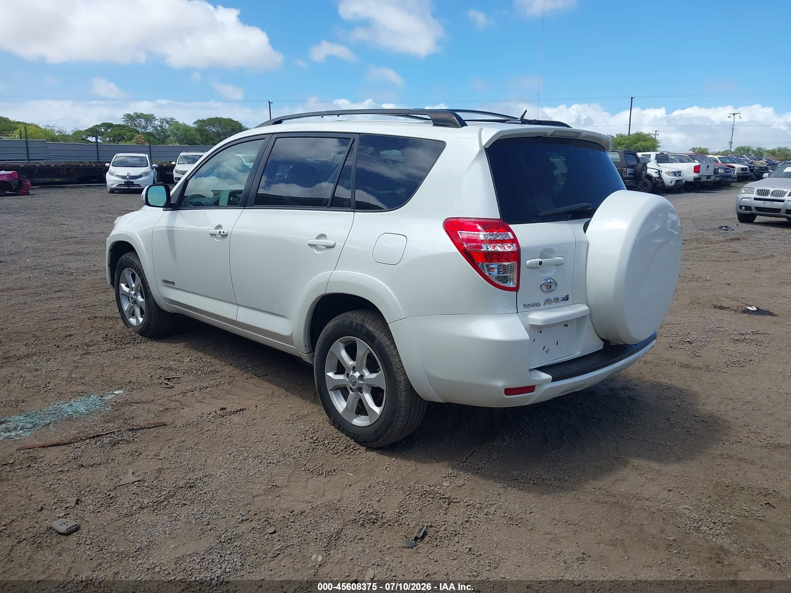 2009 Toyota Rav4 Limited V6 White vin: JTMZK31V095025820
