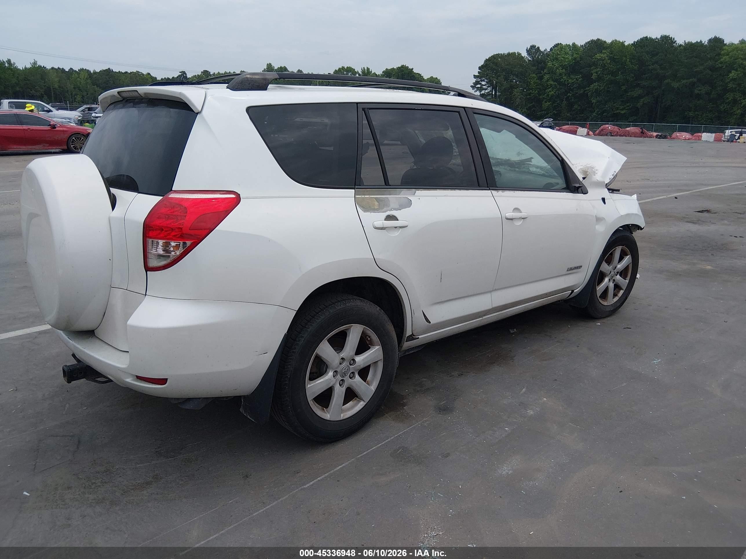 2006 Toyota Rav4 Limited V6 White vin: JTMZK31V165004423