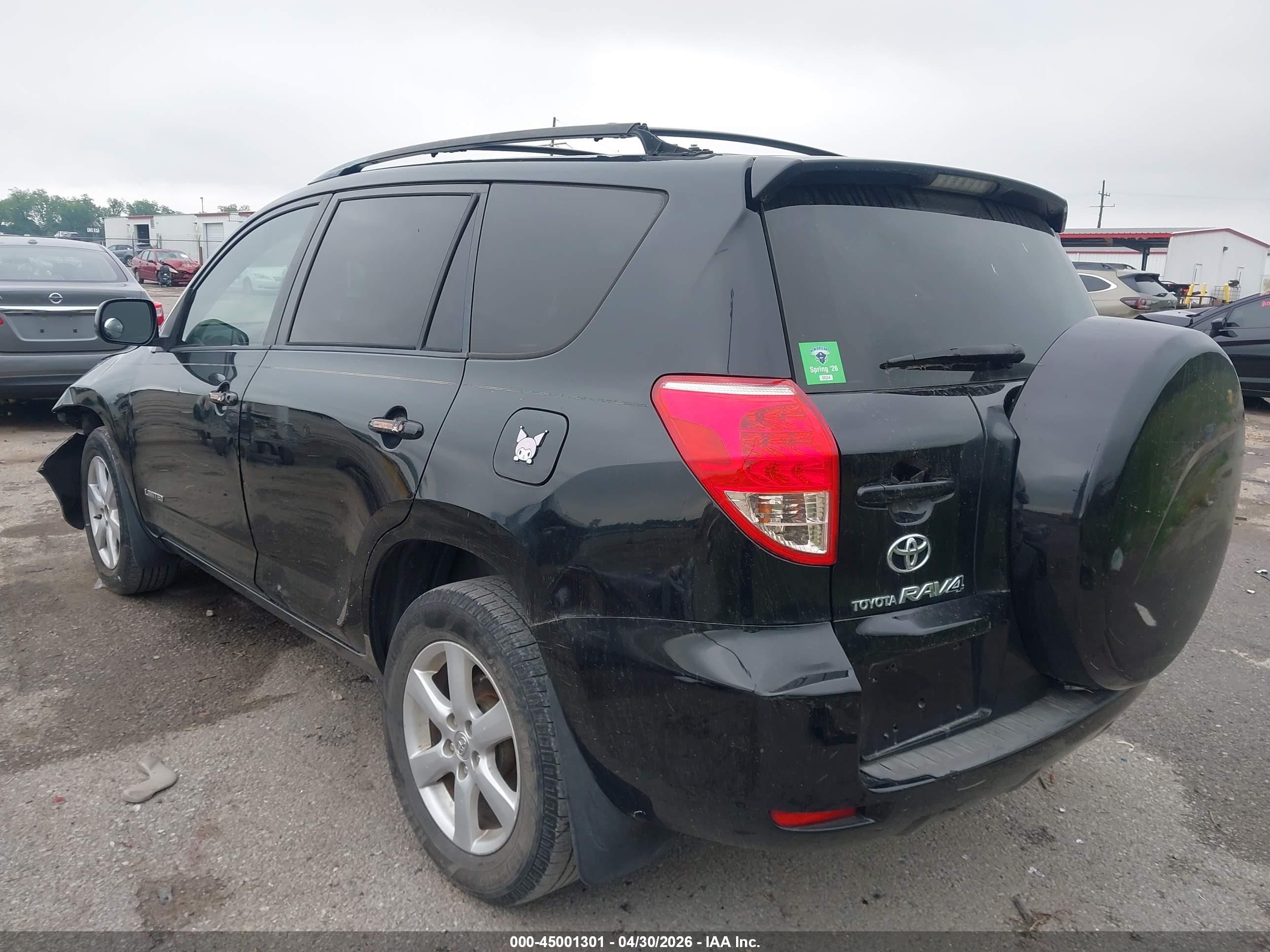 2007 Toyota Rav4 Limited V6 Black vin: JTMZK31V176009519