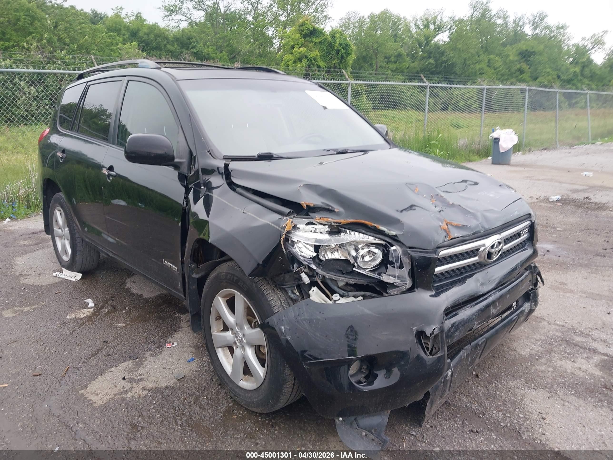 2007 Toyota Rav4 Limited V6 Black vin: JTMZK31V176009519