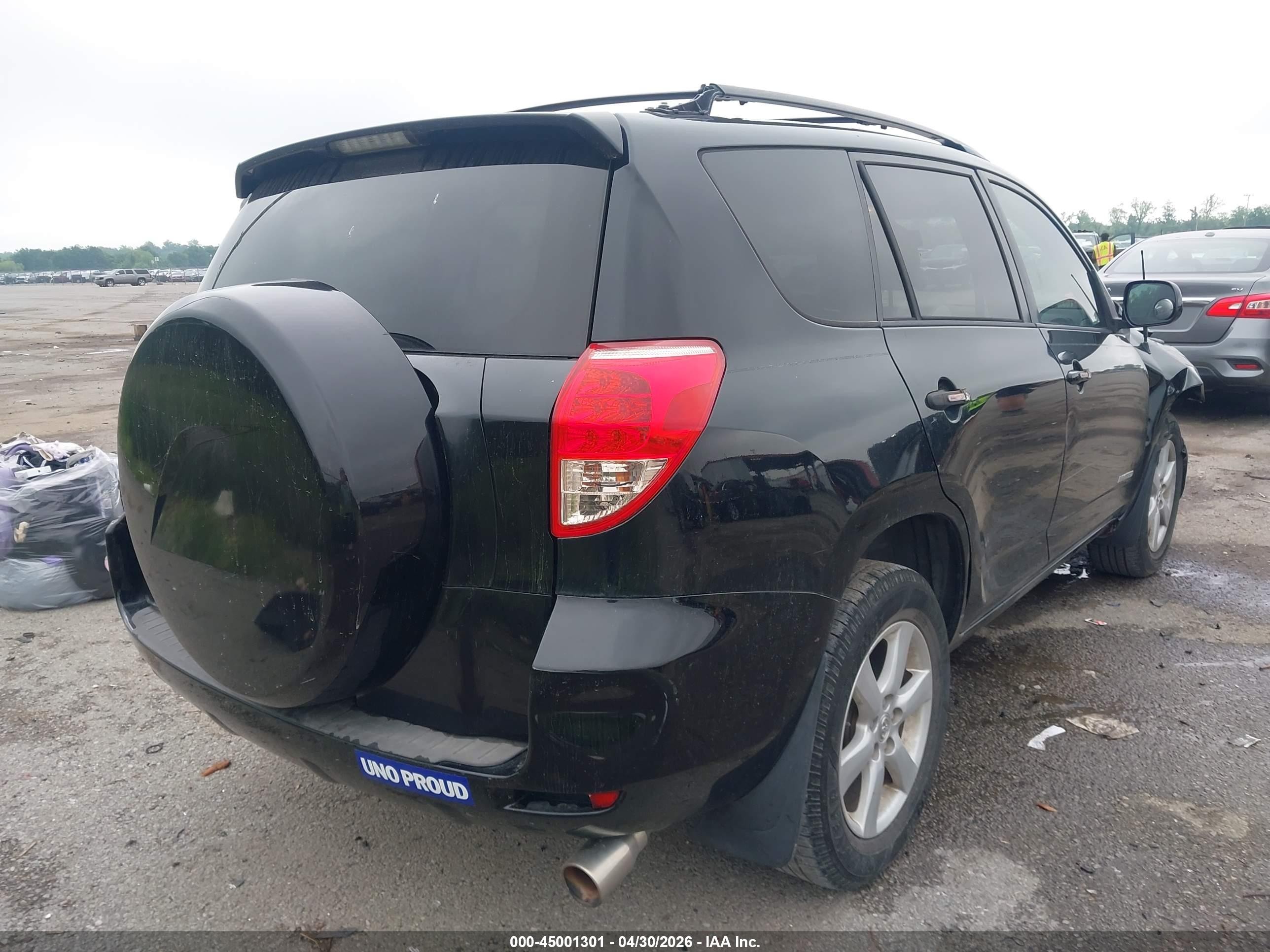 2007 Toyota Rav4 Limited V6 Black vin: JTMZK31V176009519