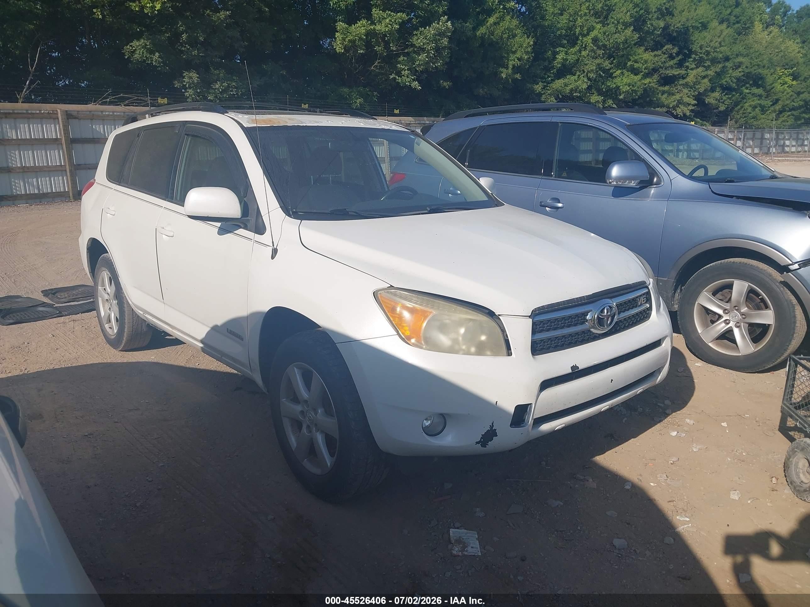 2006 Toyota Rav4 Limited V6 White vin: JTMZK31V265002244