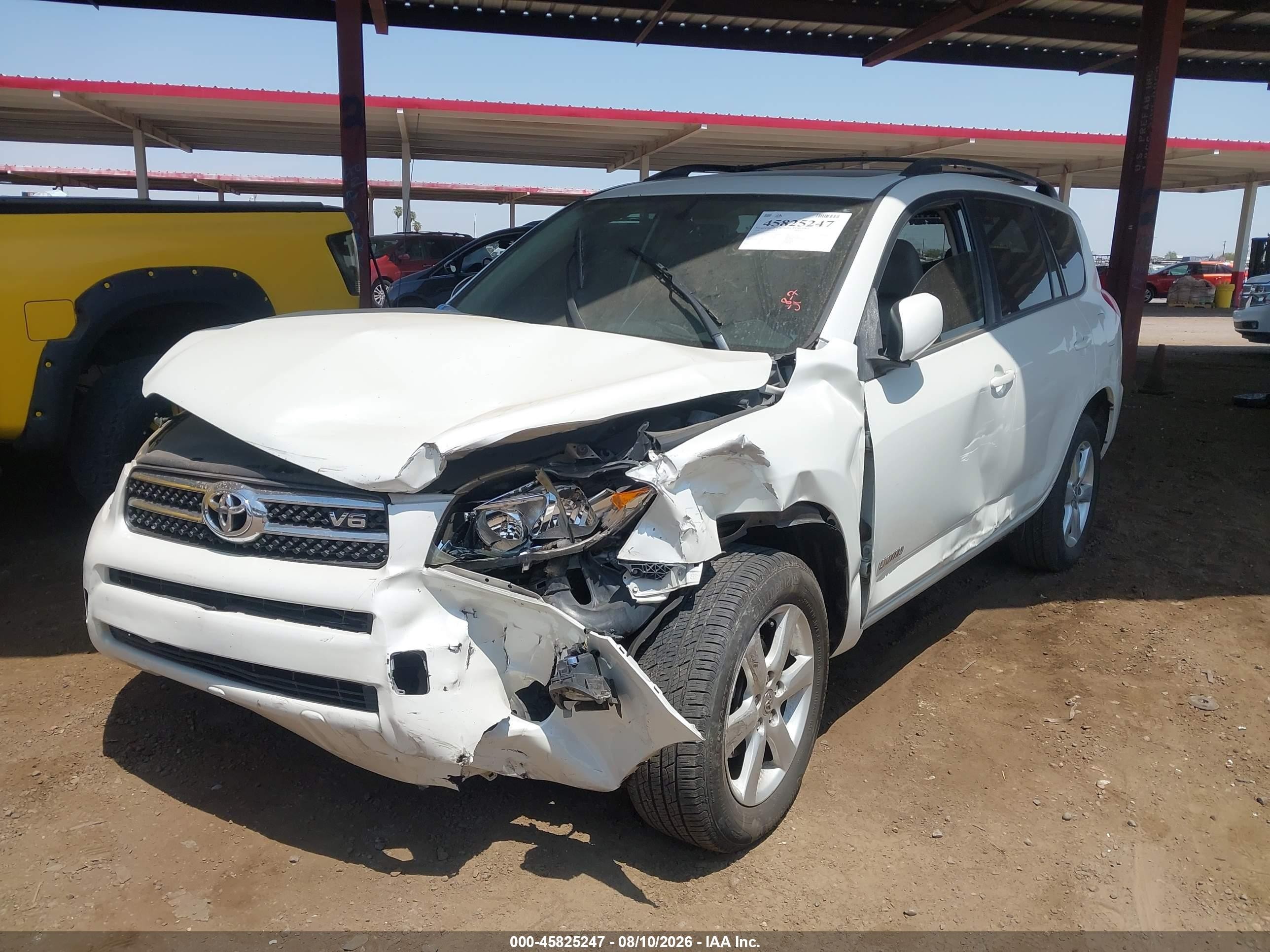 2008 Toyota Rav4 Limited V6 White vin: JTMZK31V285020150