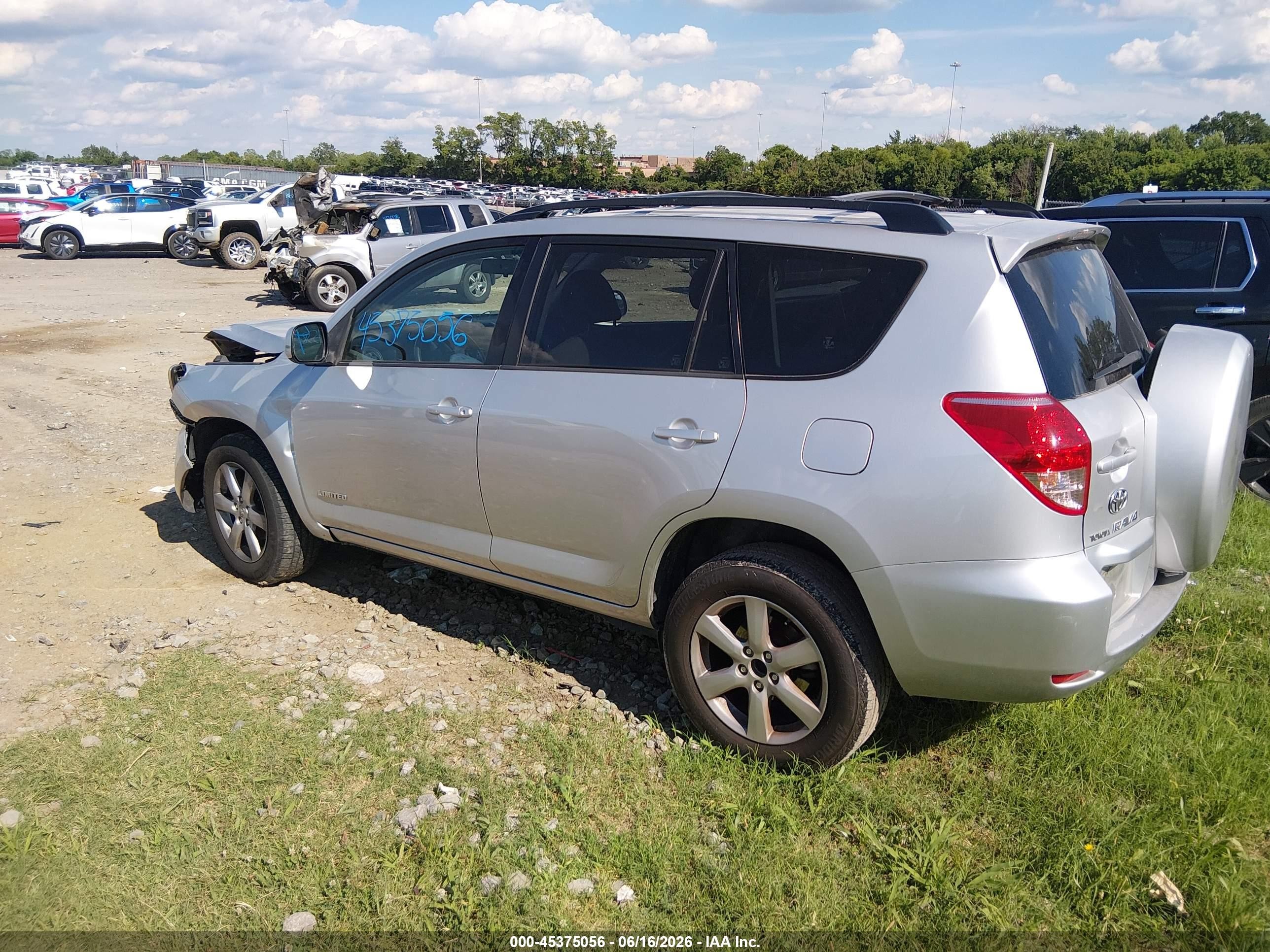 2008 Toyota Rav4 Limited V6 Серебряный vin: JTMZK31V286011152