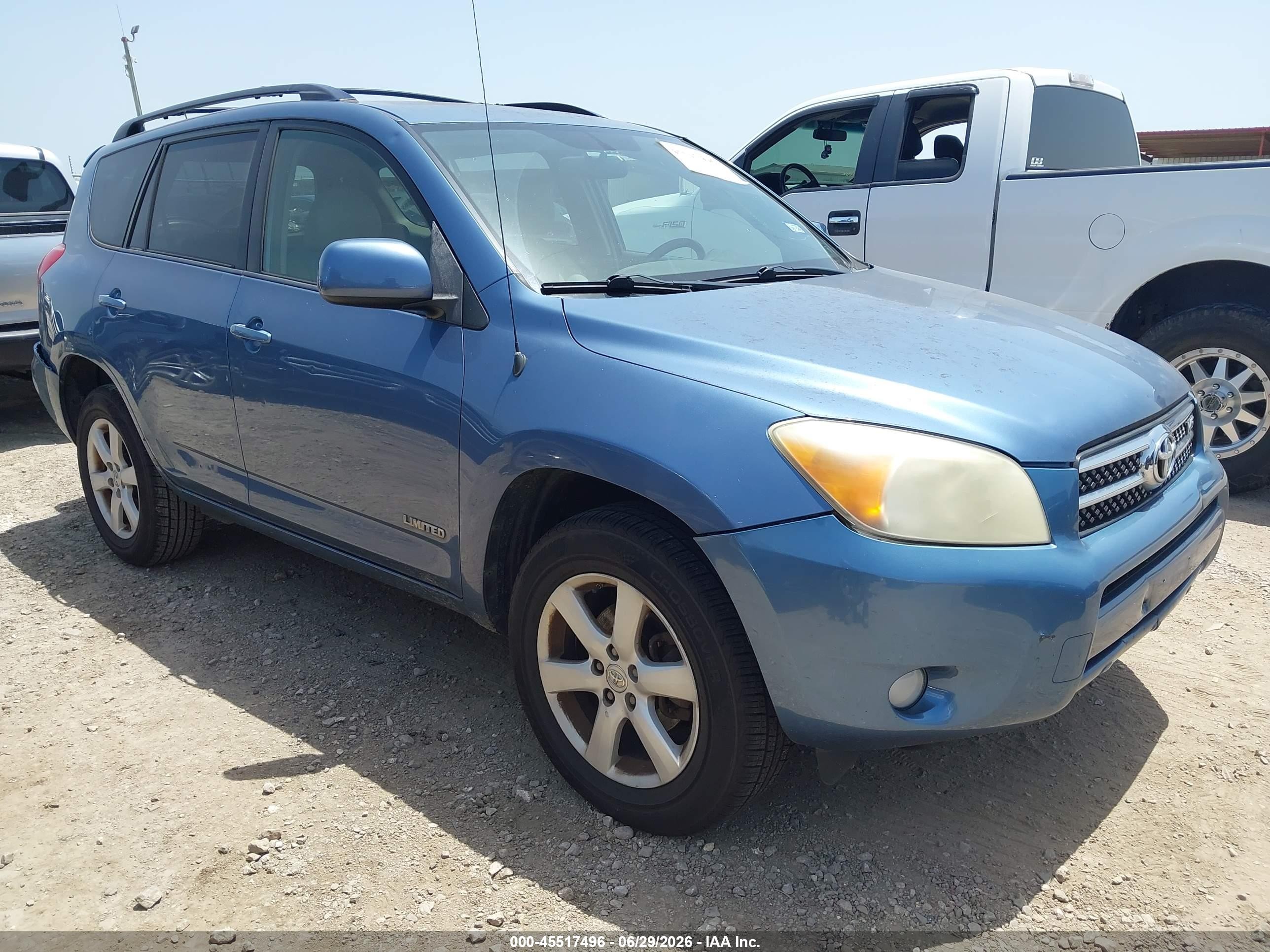 2007 Toyota Rav4 Limited Blue vin: JTMZK31V375013898