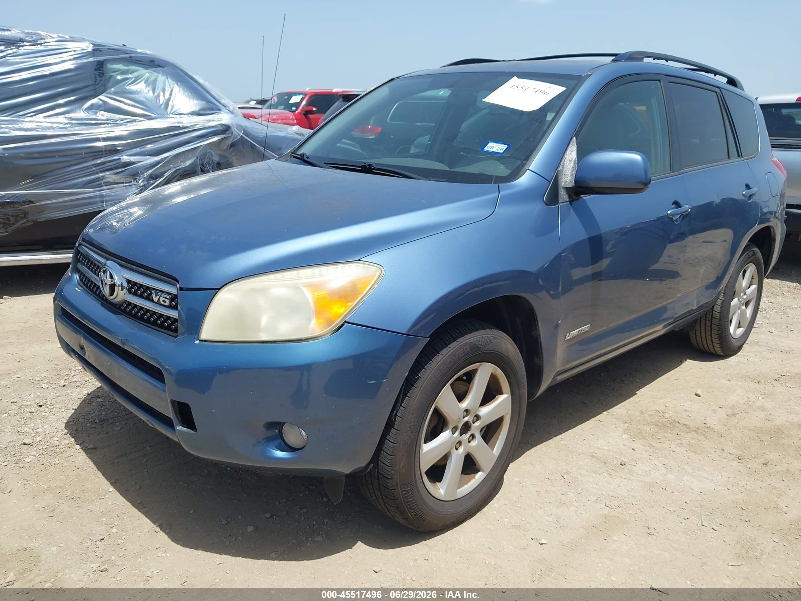 2007 Toyota Rav4 Limited Blue vin: JTMZK31V375013898