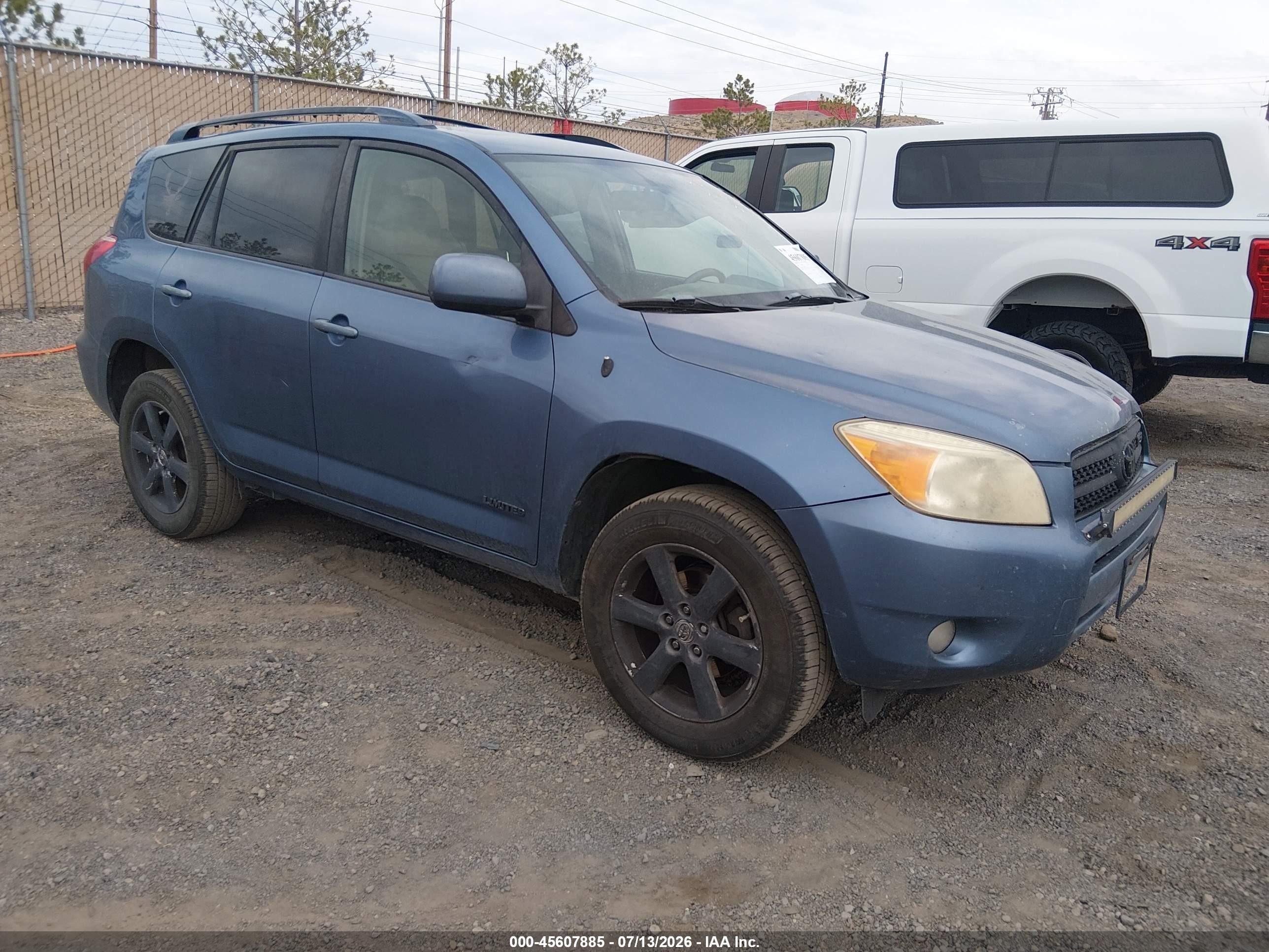 2008 Toyota Rav4 Limited V6 Blue vin: JTMZK31V386012598