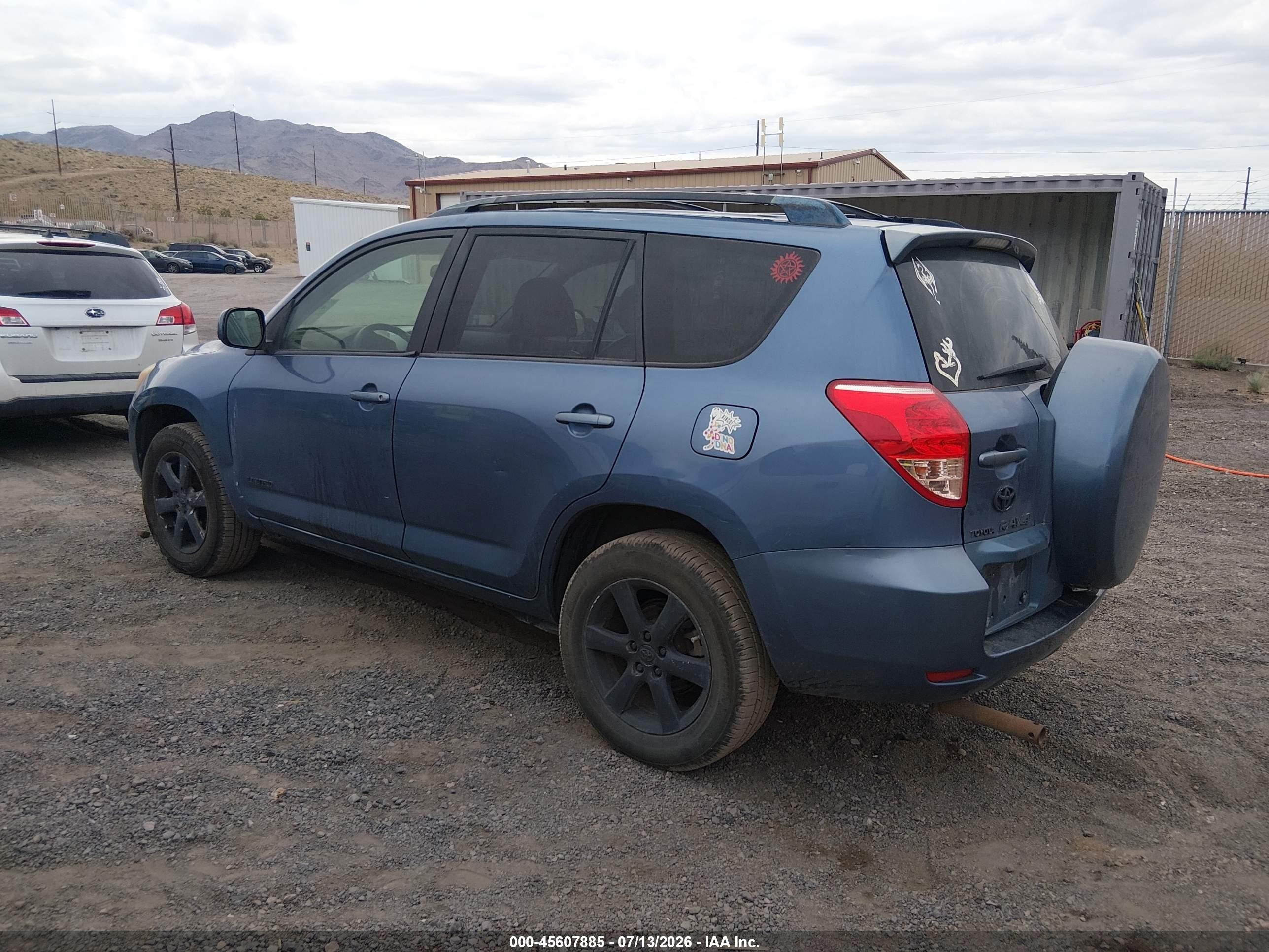 2008 Toyota Rav4 Limited V6 Blue vin: JTMZK31V386012598