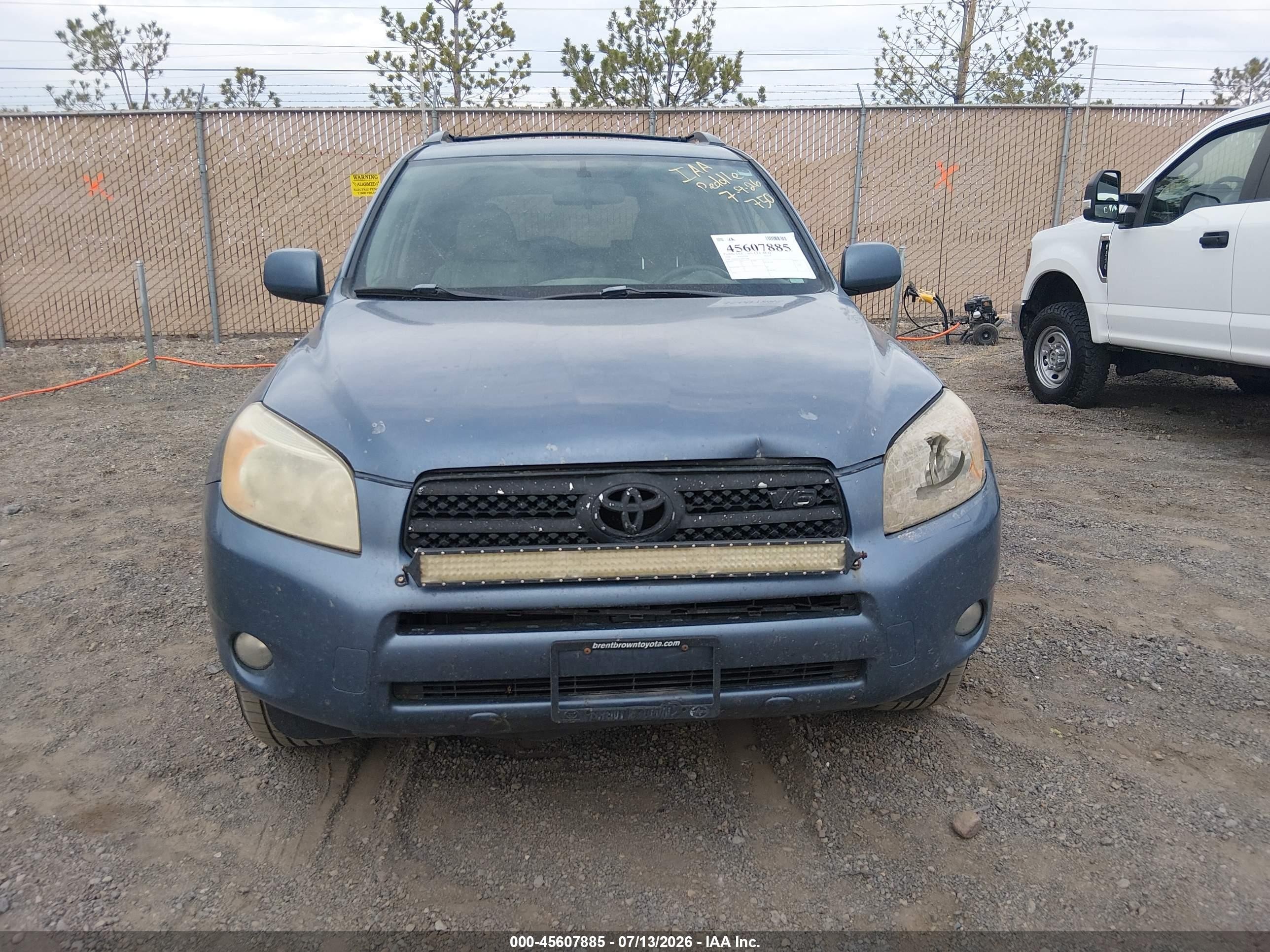 2008 Toyota Rav4 Limited V6 Blue vin: JTMZK31V386012598