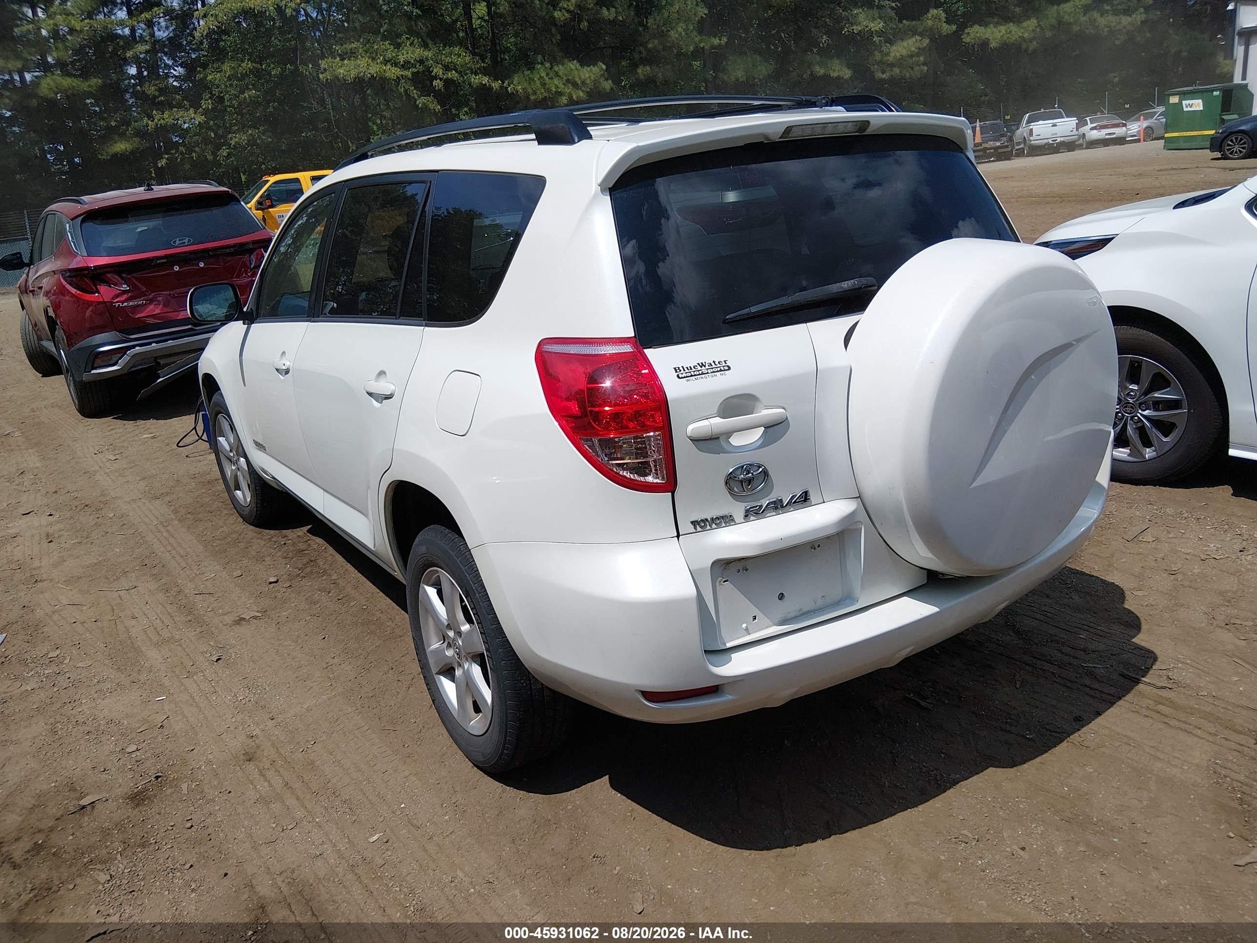 2008 Toyota Rav4 Limited V6 White vin: JTMZK31V485020683