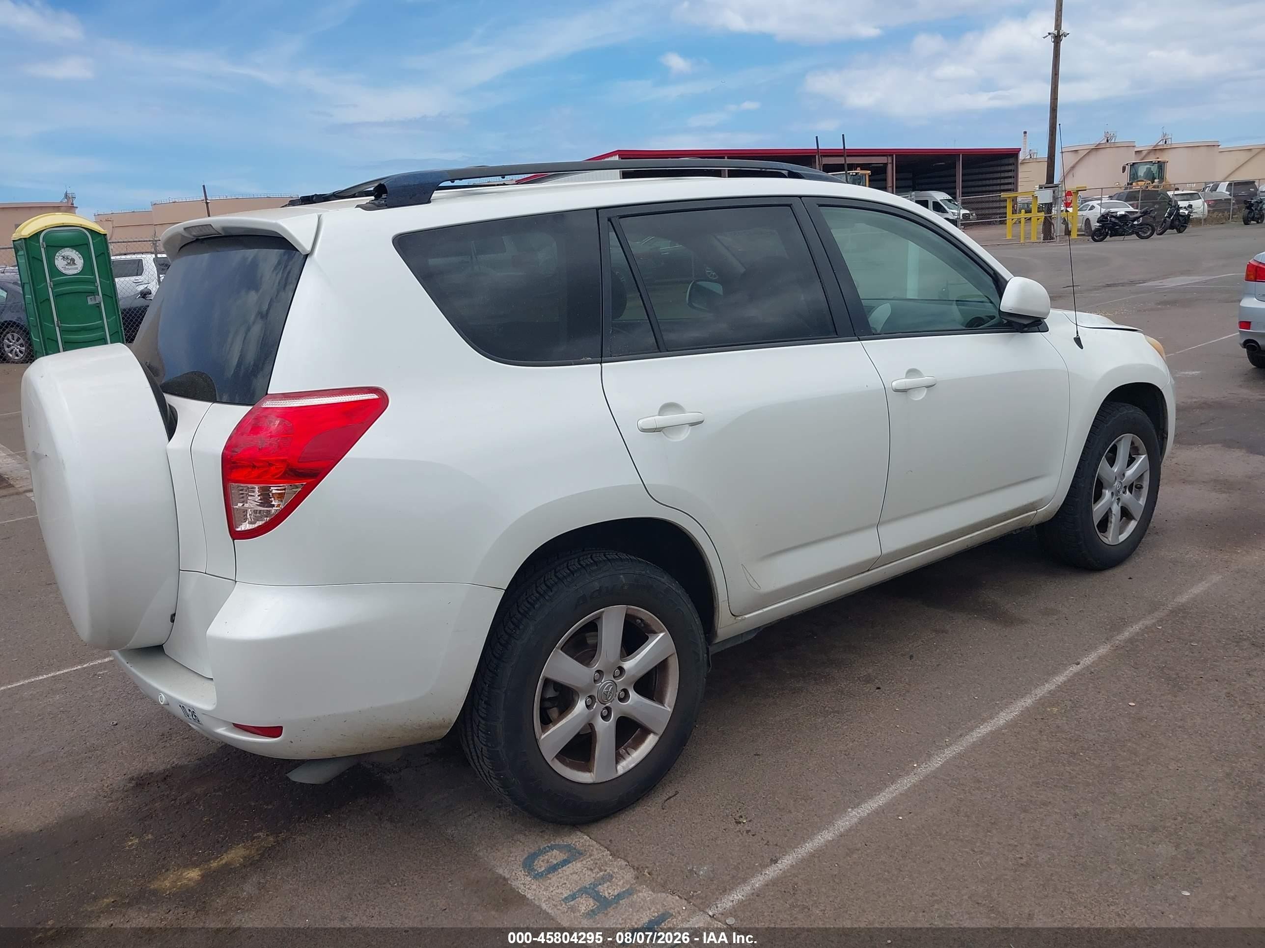 2008 Toyota Rav4 Limited V6 White vin: JTMZK31V585020000