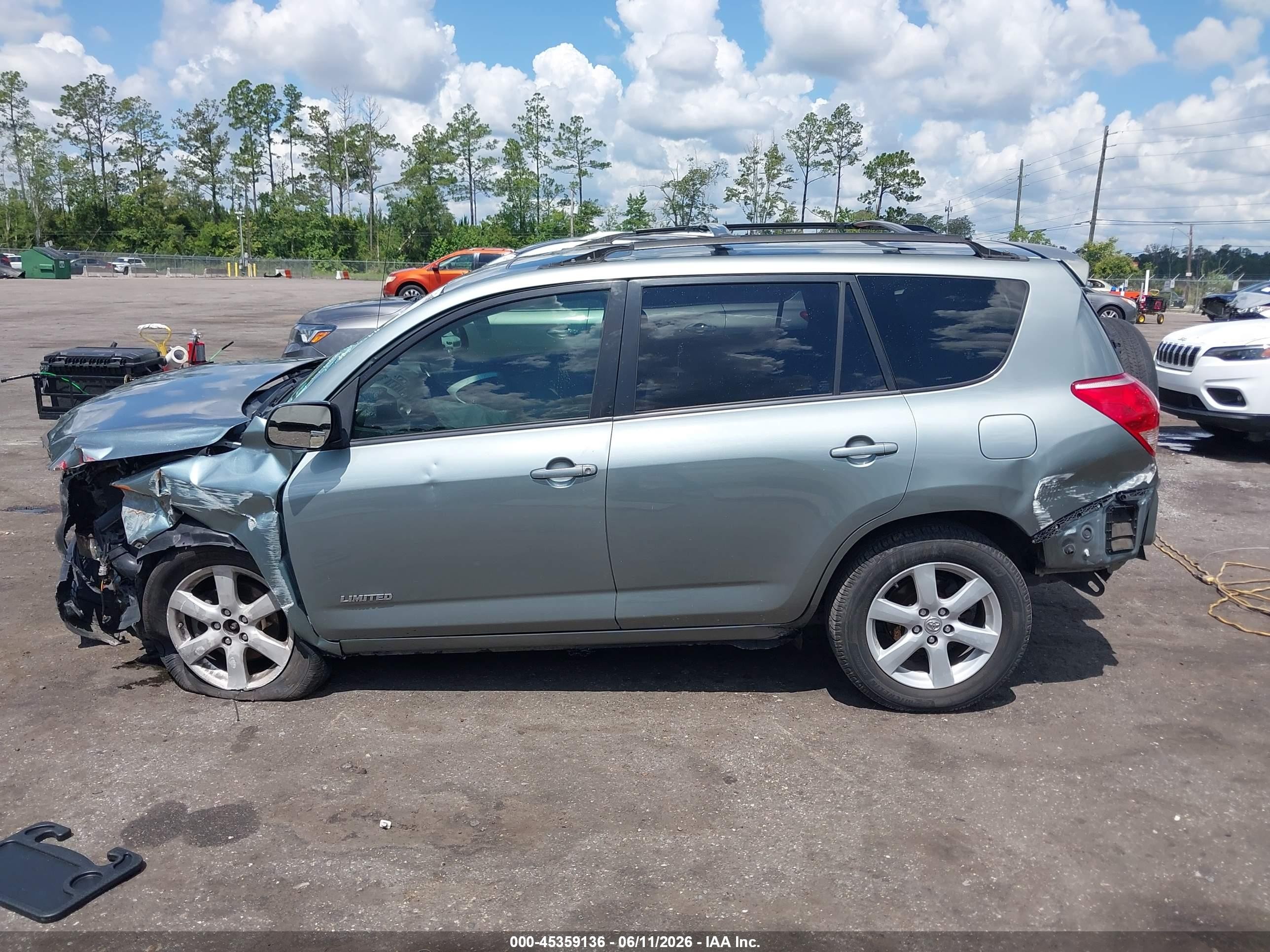 2008 Toyota Rav4 Limited V6 Light Blue vin: JTMZK31V685017896