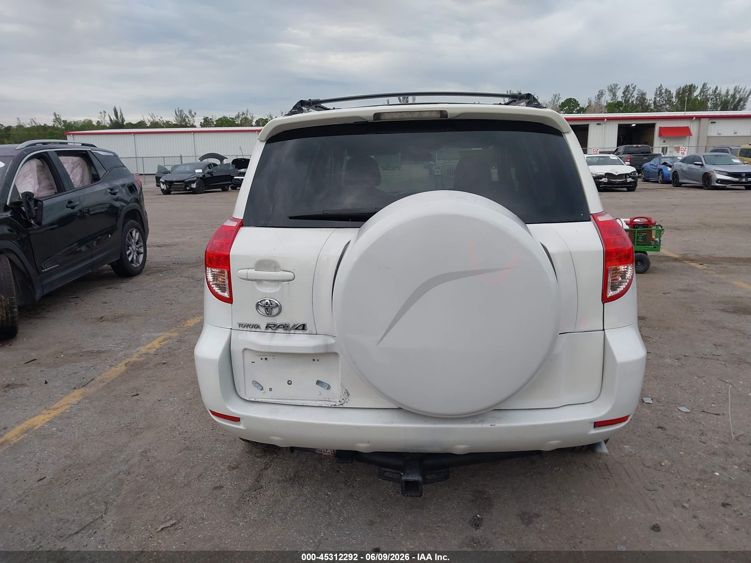 2008 Toyota Rav4 Limited V6 White vin: JTMZK31V685020202