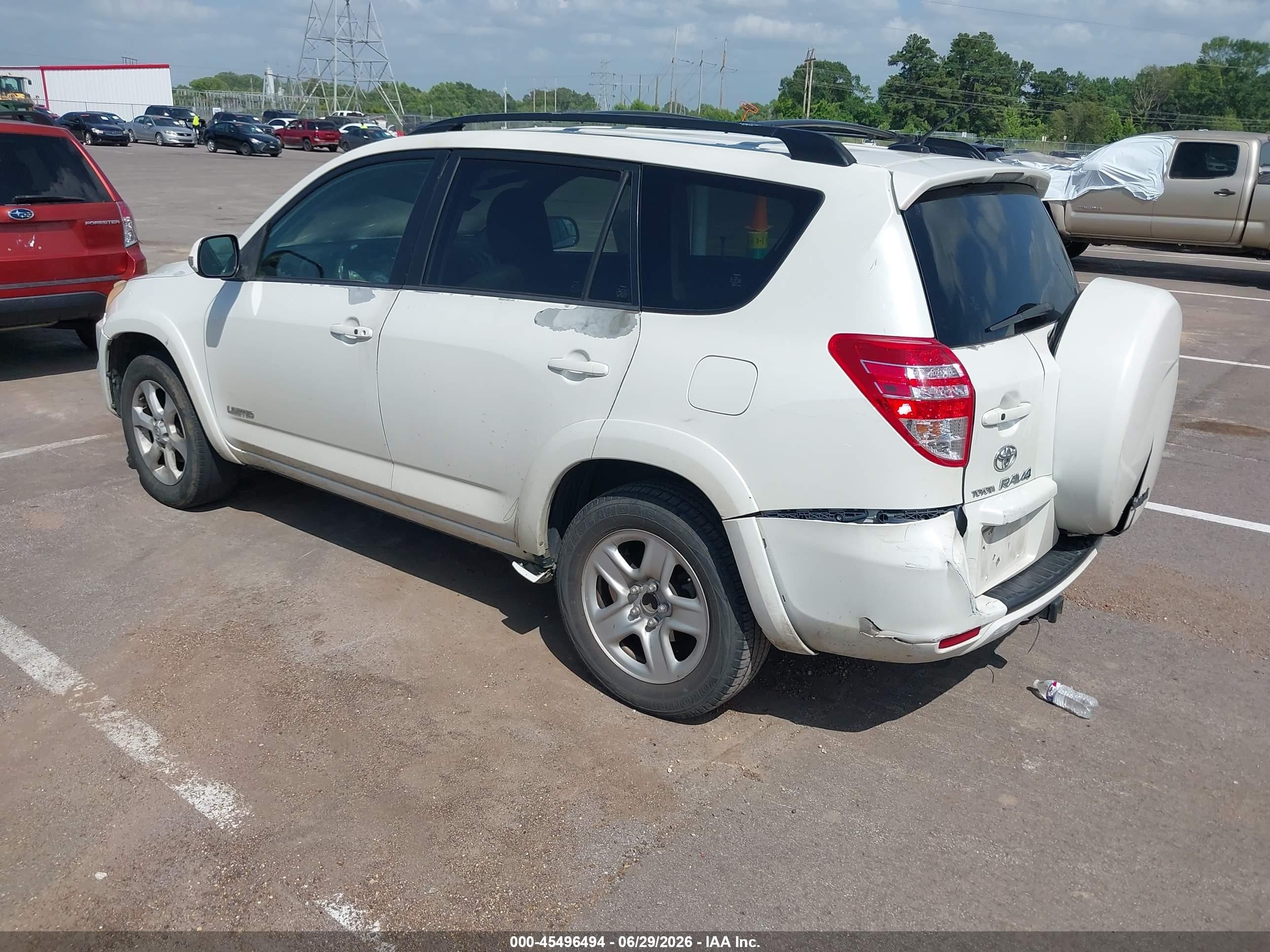 2009 Toyota Rav4 Limited V6 White vin: JTMZK31V695024266