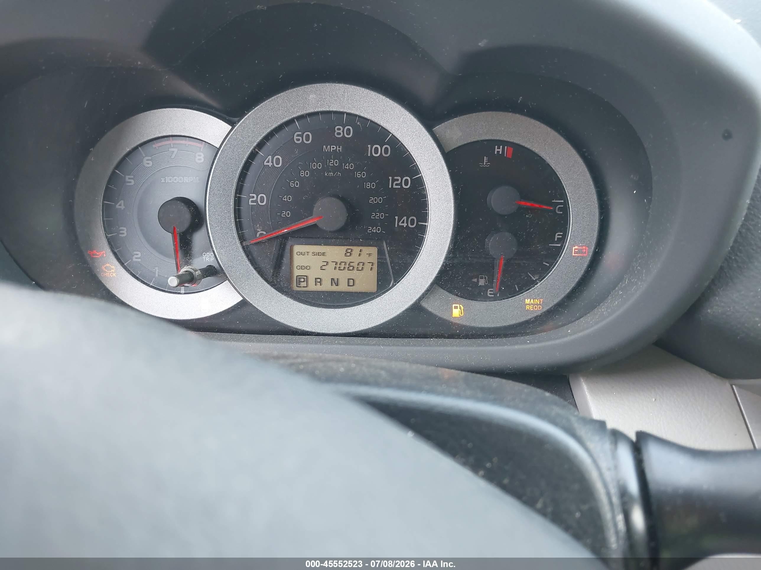 2007 Toyota Rav4 Limited Серебряный vin: JTMZK31V776005393
