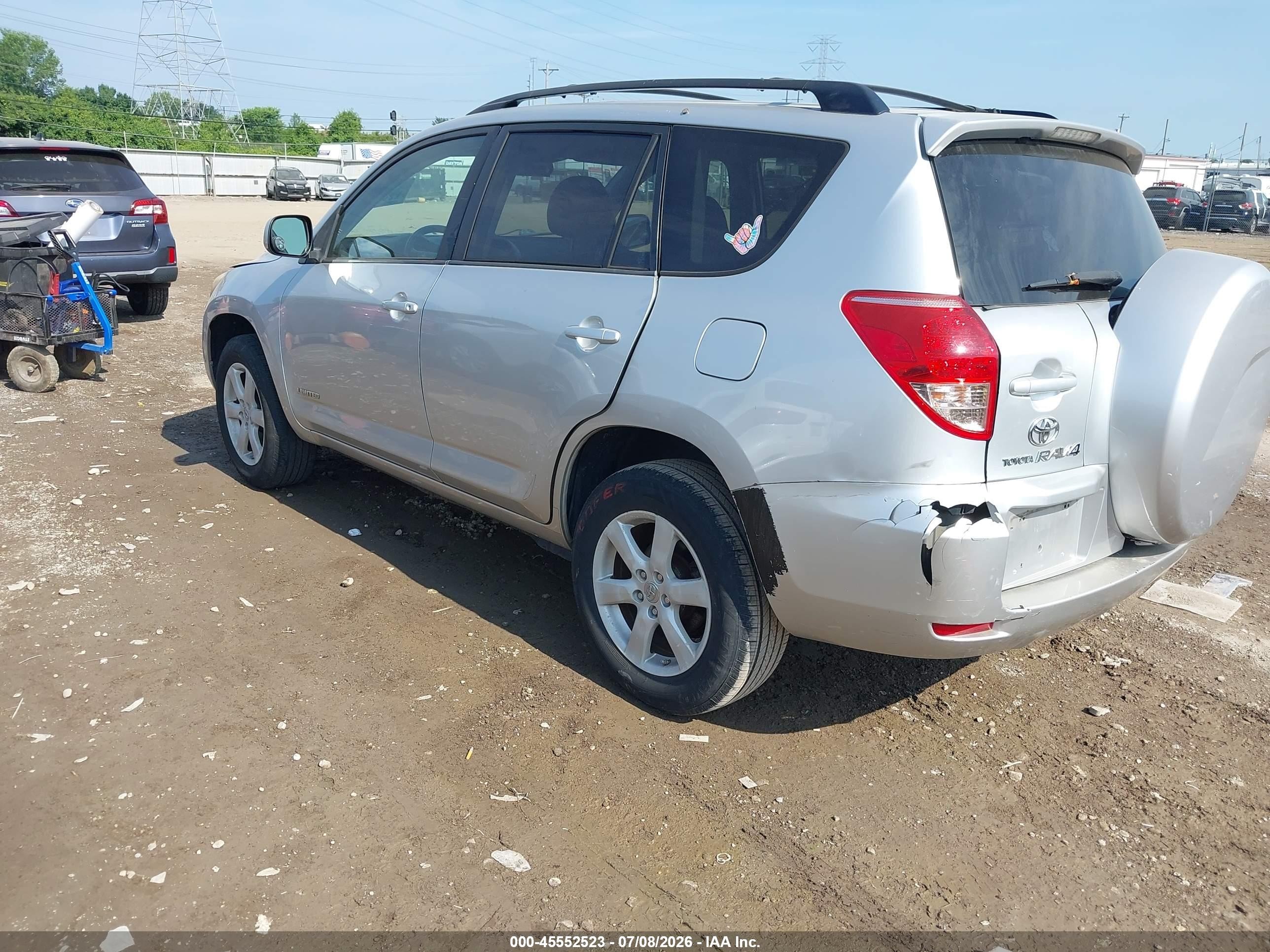 2007 Toyota Rav4 Limited Серебряный vin: JTMZK31V776005393