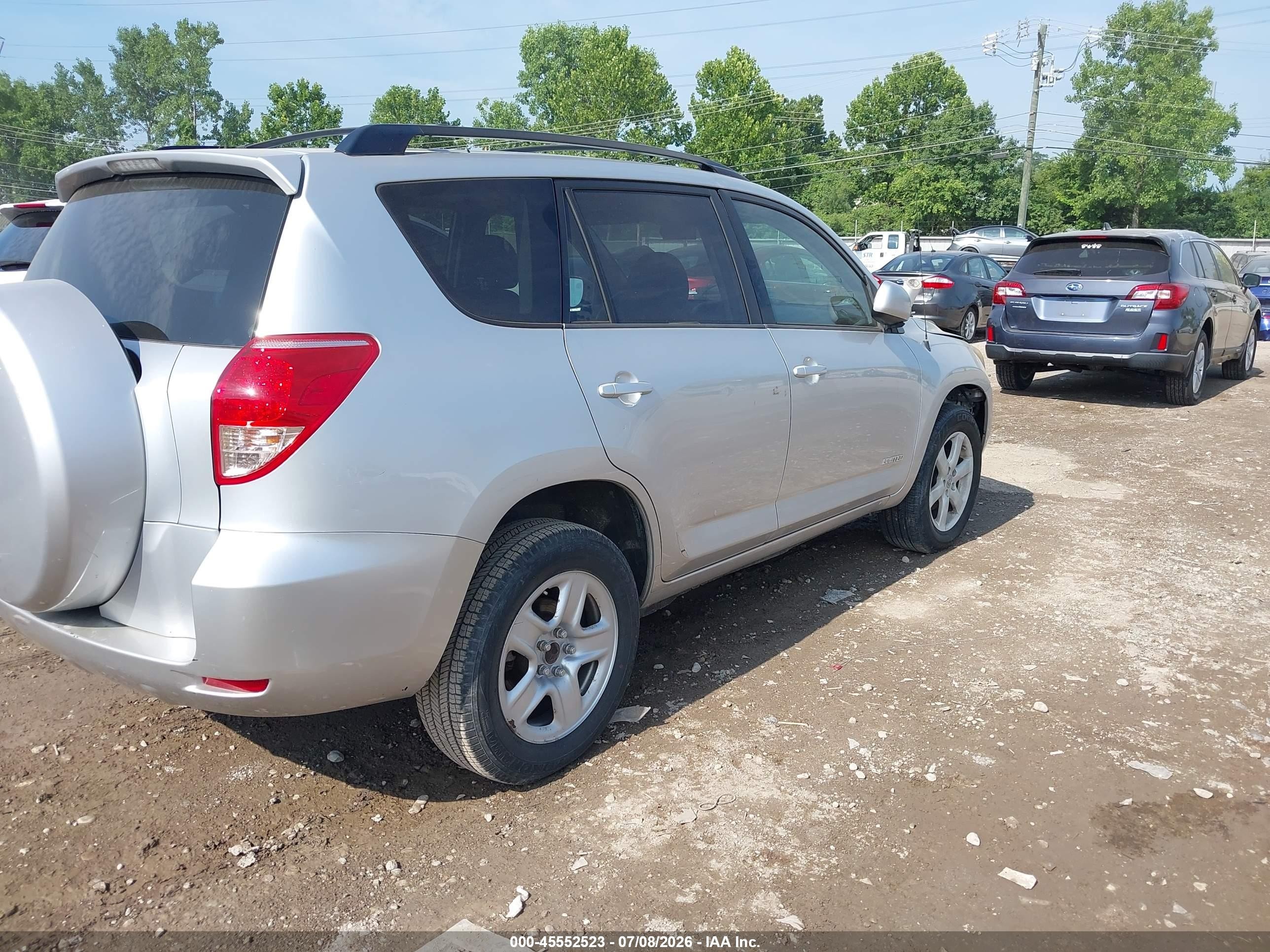 2007 Toyota Rav4 Limited Серебряный vin: JTMZK31V776005393