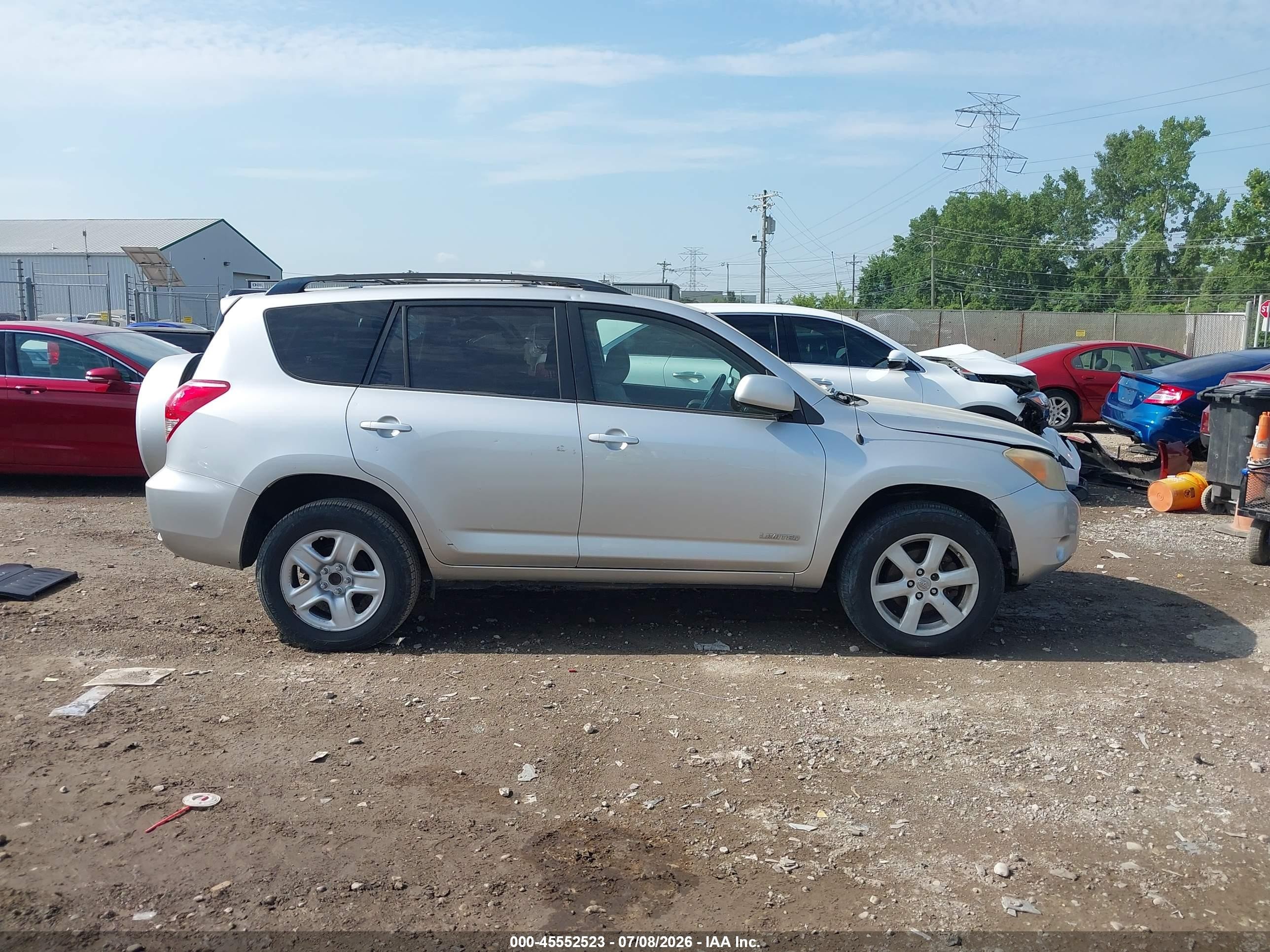 2007 Toyota Rav4 Limited Серебряный vin: JTMZK31V776005393
