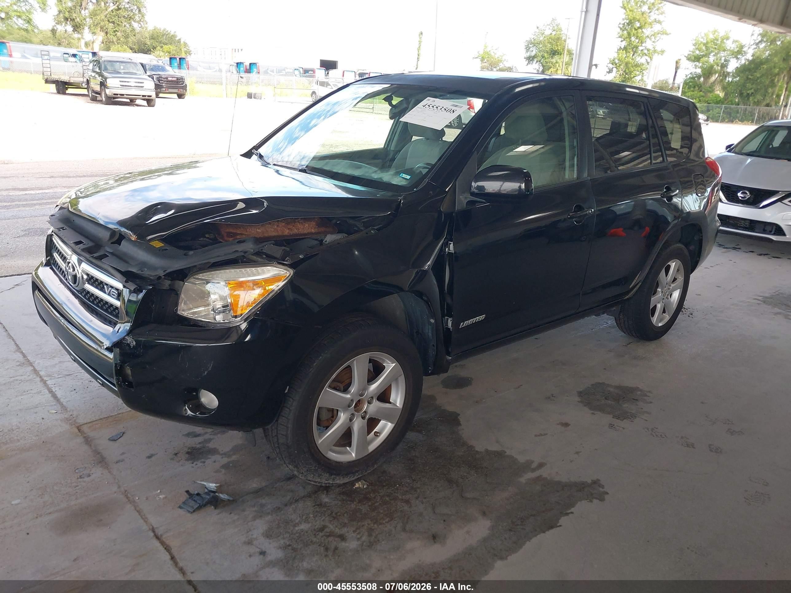 2007 Toyota Rav4 Limited Black vin: JTMZK31V776007371