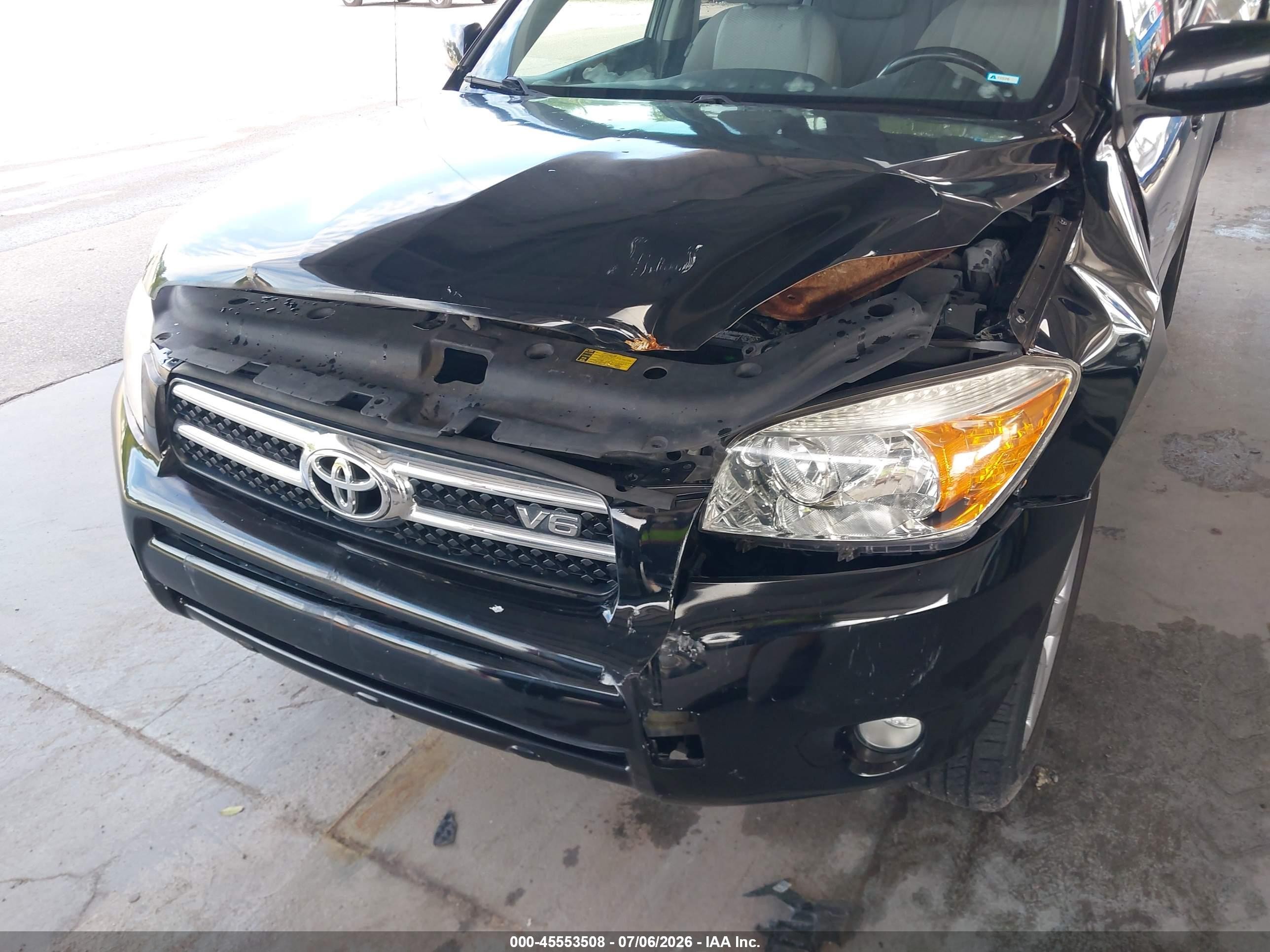 2007 Toyota Rav4 Limited Black vin: JTMZK31V776007371