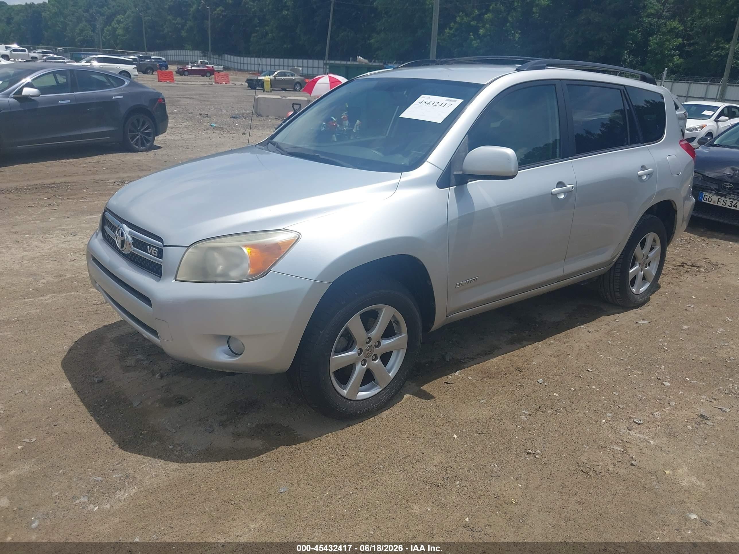 2007 Toyota Rav4 Limited Silver vin: JTMZK31V875006431