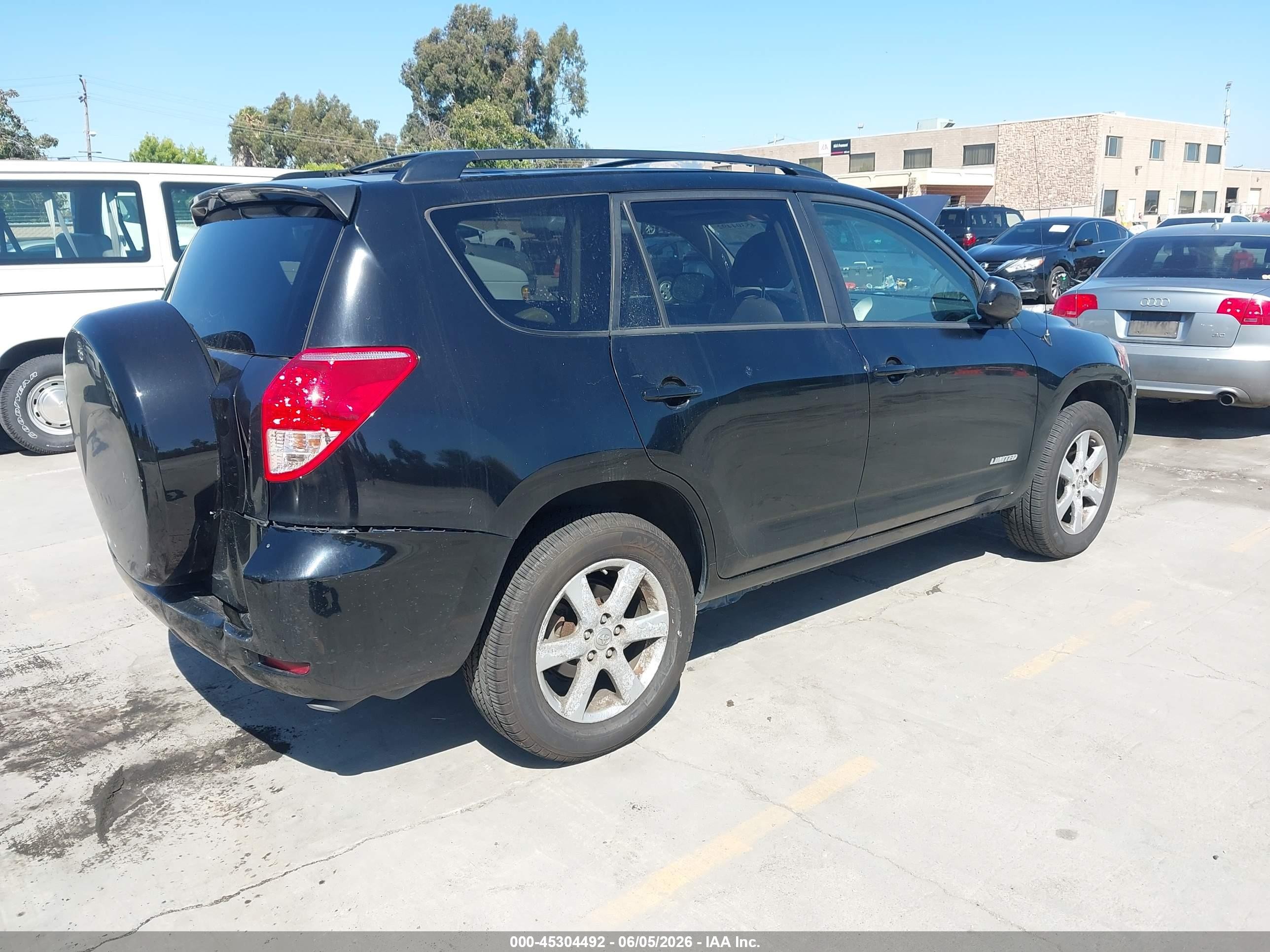 2007 Toyota Rav4 Limited V6 Black vin: JTMZK31V876006651