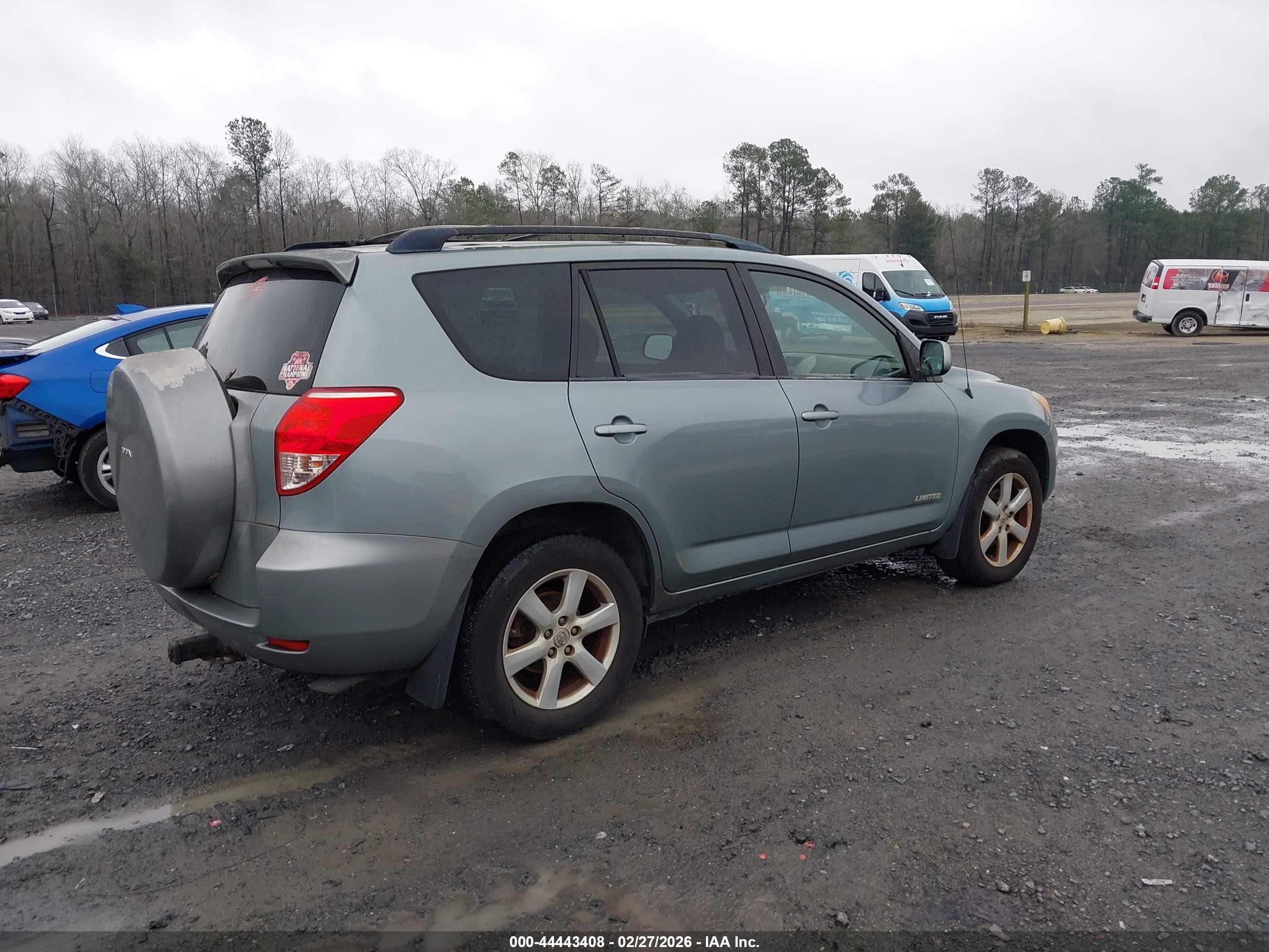 2007 Toyota Rav4 Limited Blue vin: JTMZK31V876007640