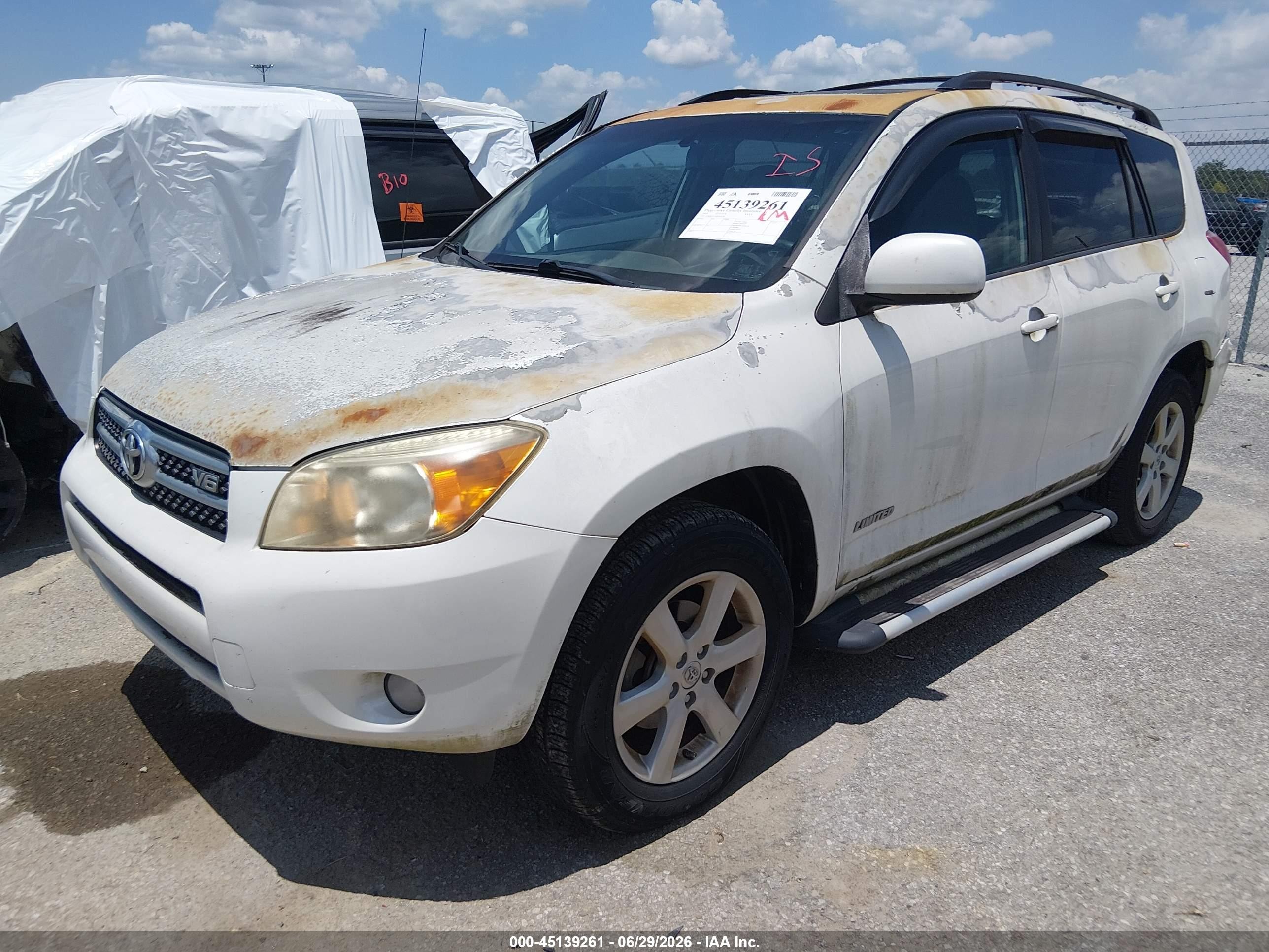 2008 Toyota Rav4 Limited V6 Белый vin: JTMZK31VX85020736