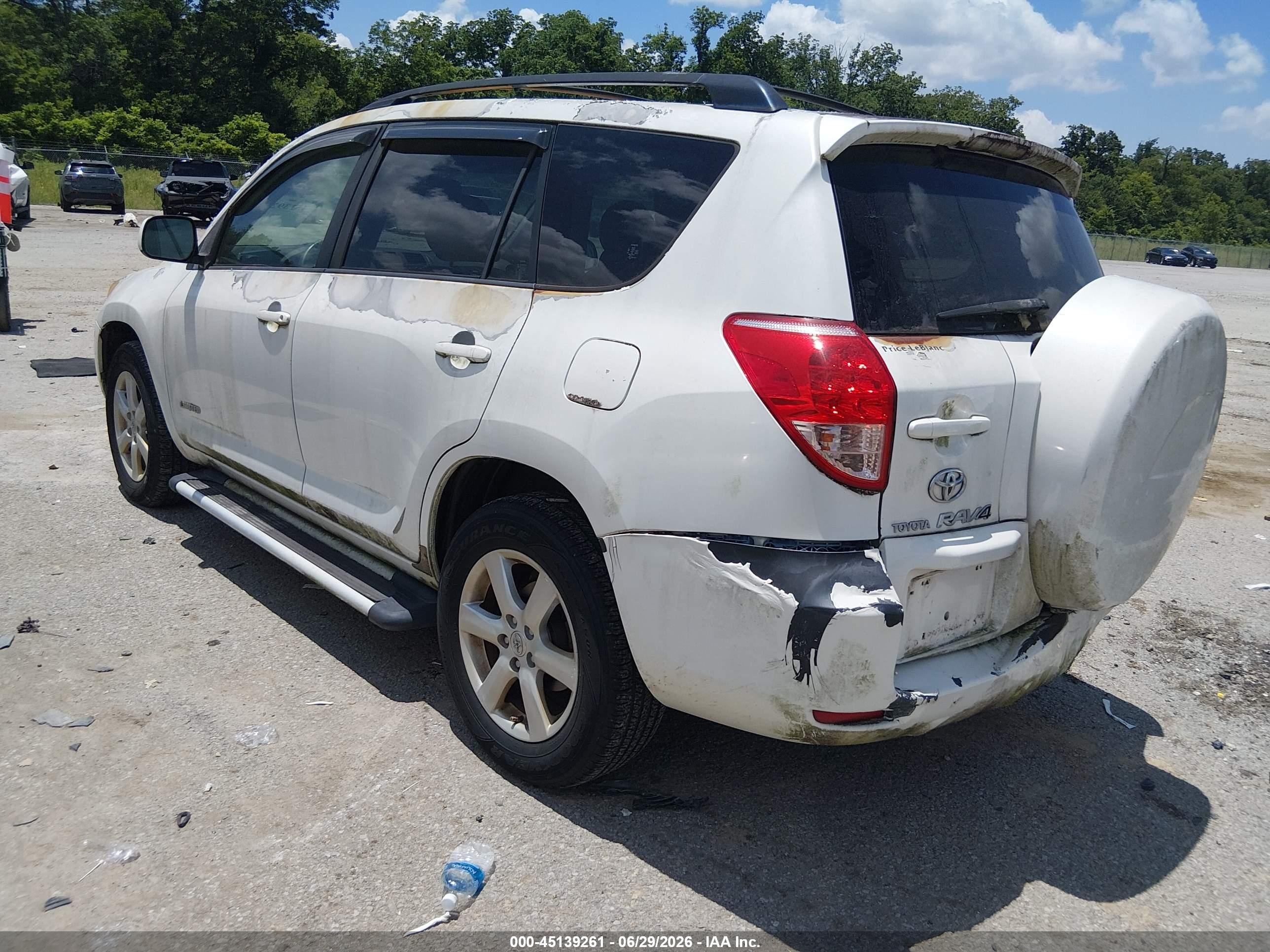 2008 Toyota Rav4 Limited V6 Белый vin: JTMZK31VX85020736