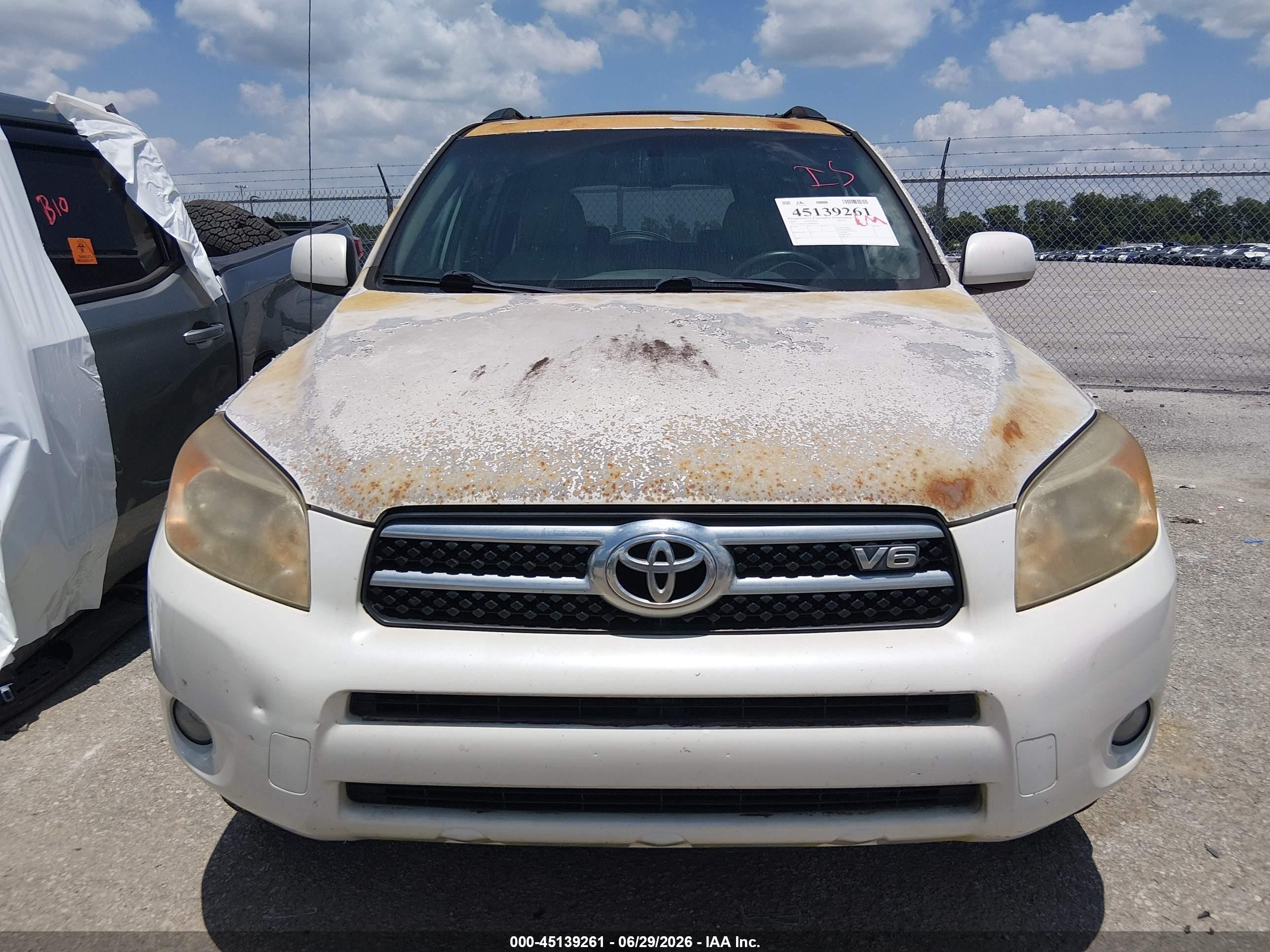 2008 Toyota Rav4 Limited V6 Белый vin: JTMZK31VX85020736